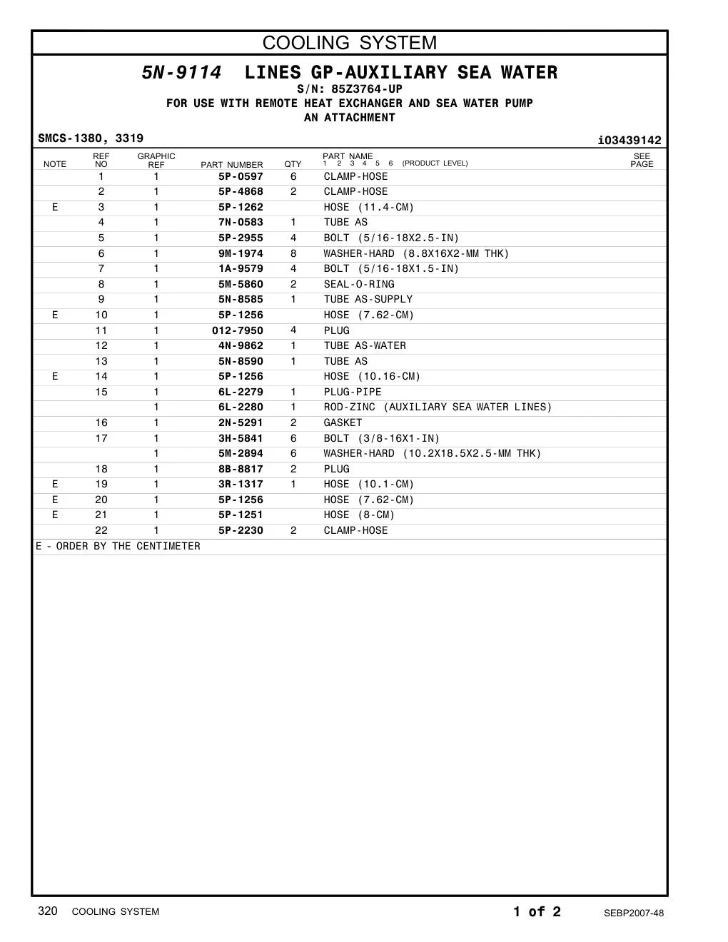 5P-2955 - BOLT (5/16-18X2.5-IN)