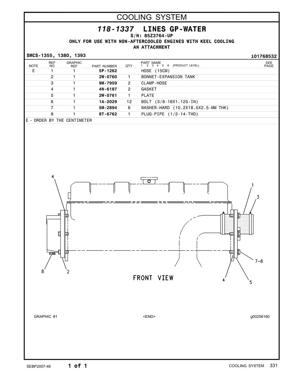 2W-0760 - BONNET-EXPANSION TANK