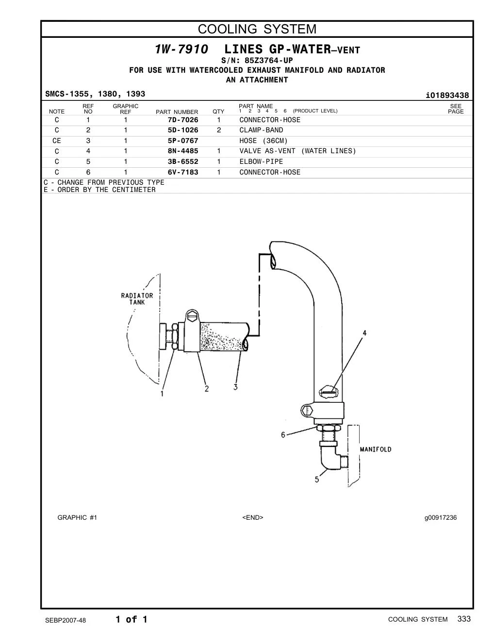 6V-7183 - CONNECTOR-HOSE