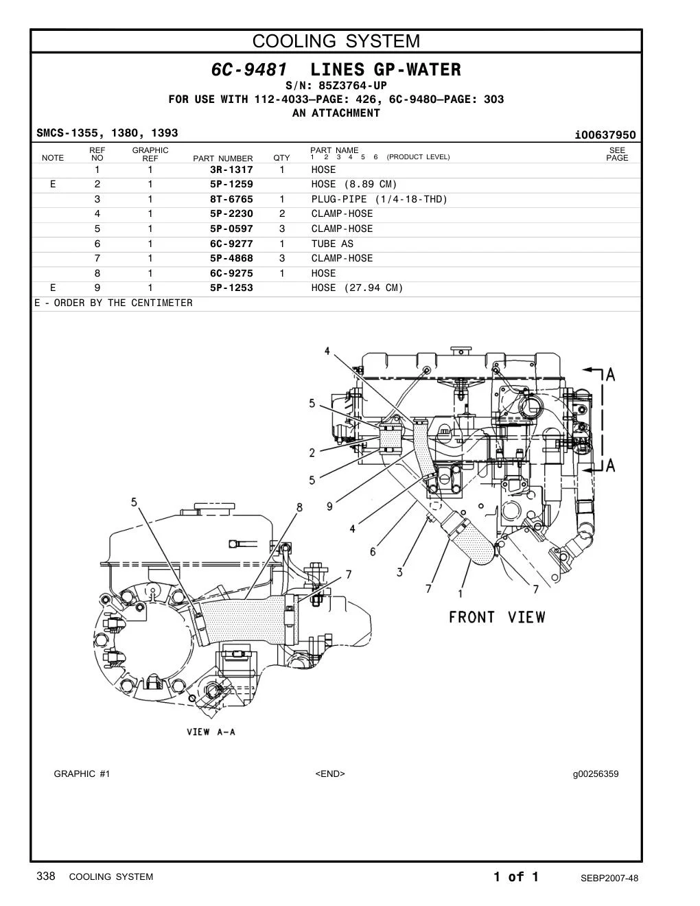 6C-9275 - HOSE