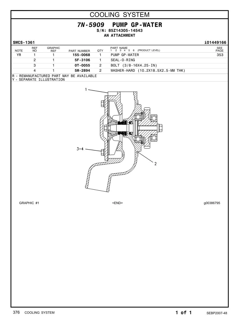 155-0068 - PUMP GP-WATER