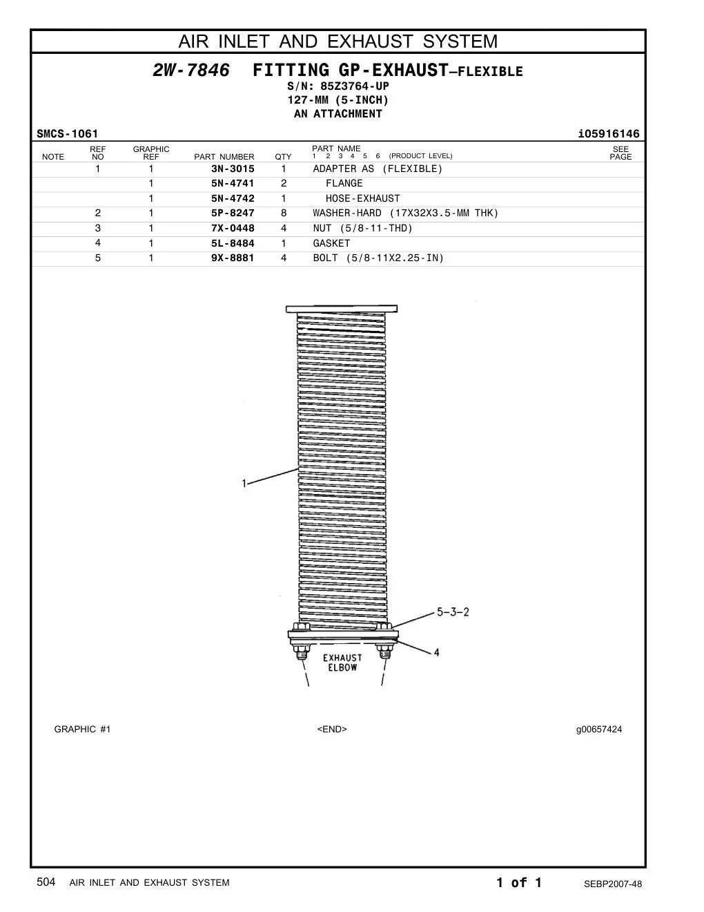 5L-8484 - GASKET