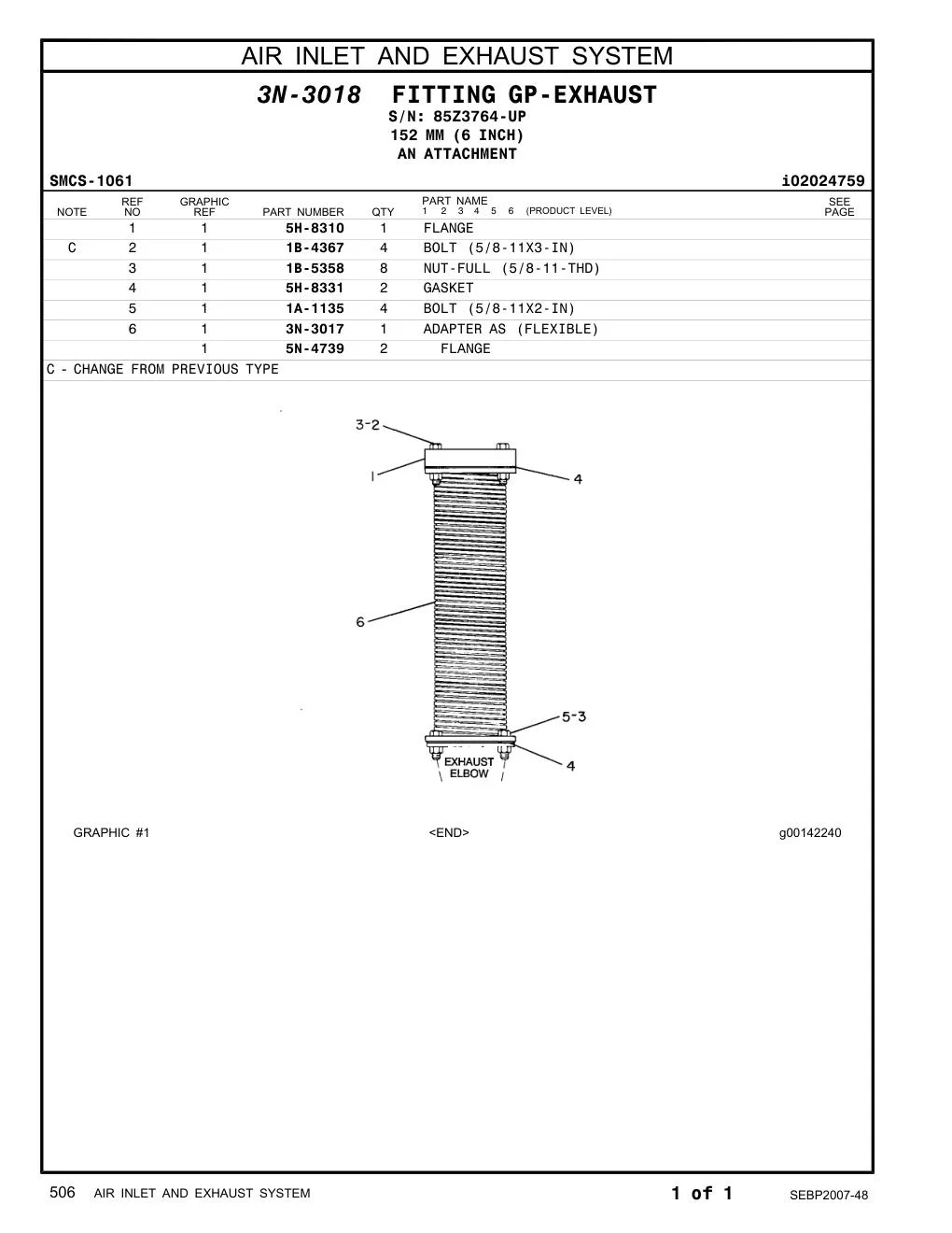 1B-5358 - NUT-FULL