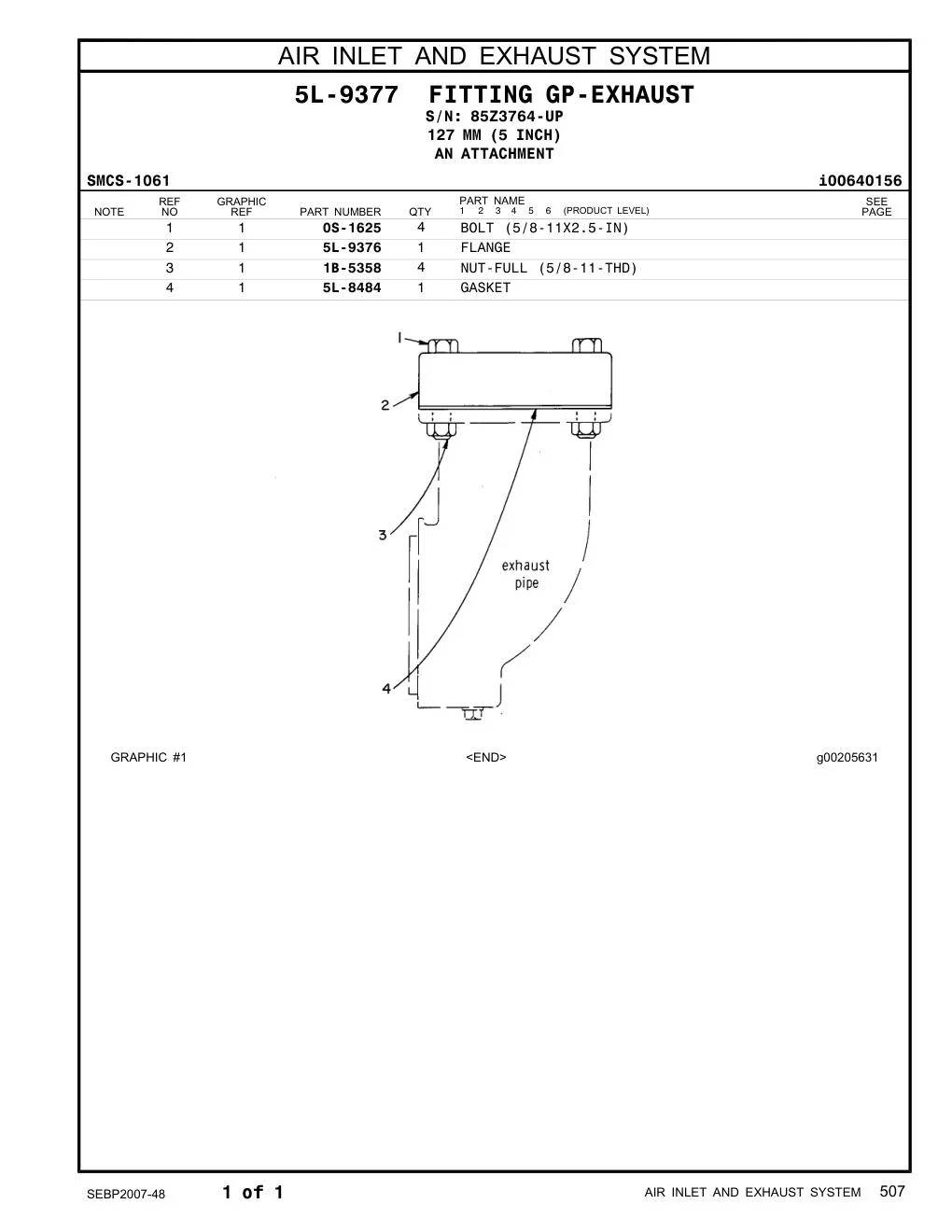 5L-9376 - FLANGE