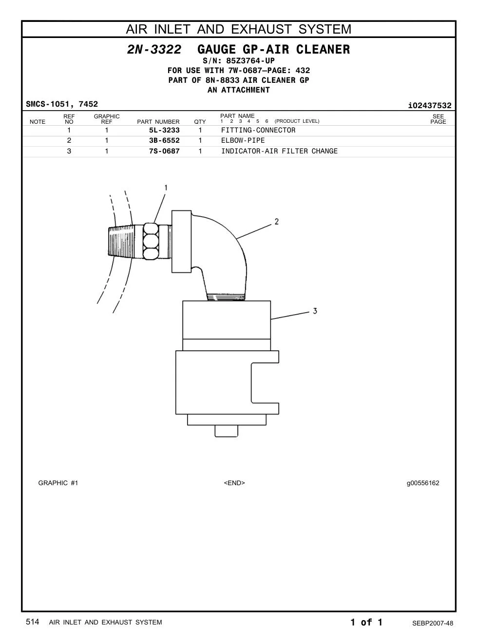 5L-3233 - FITTING
