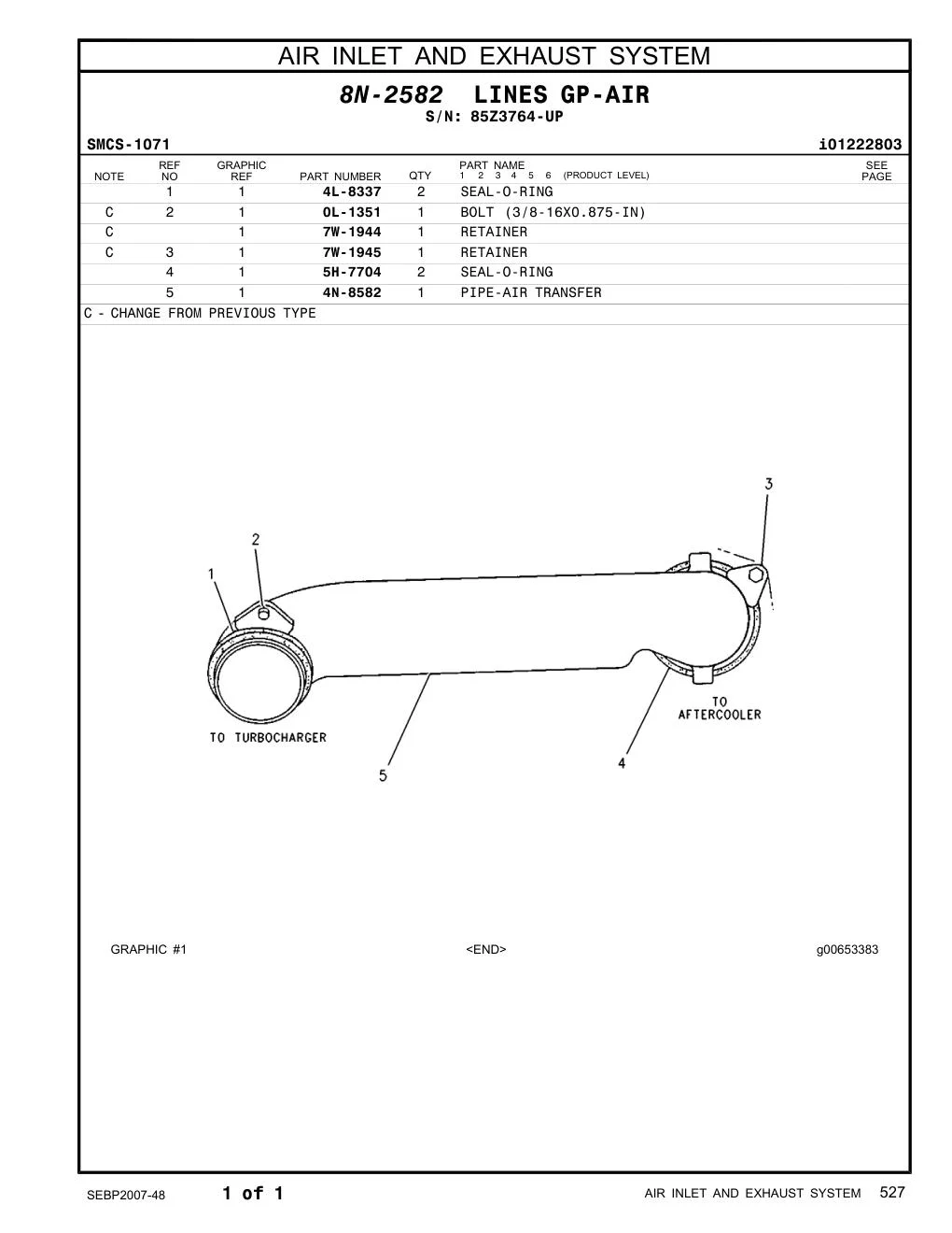 4N-8582 - PIPE-AIR TRANSFER