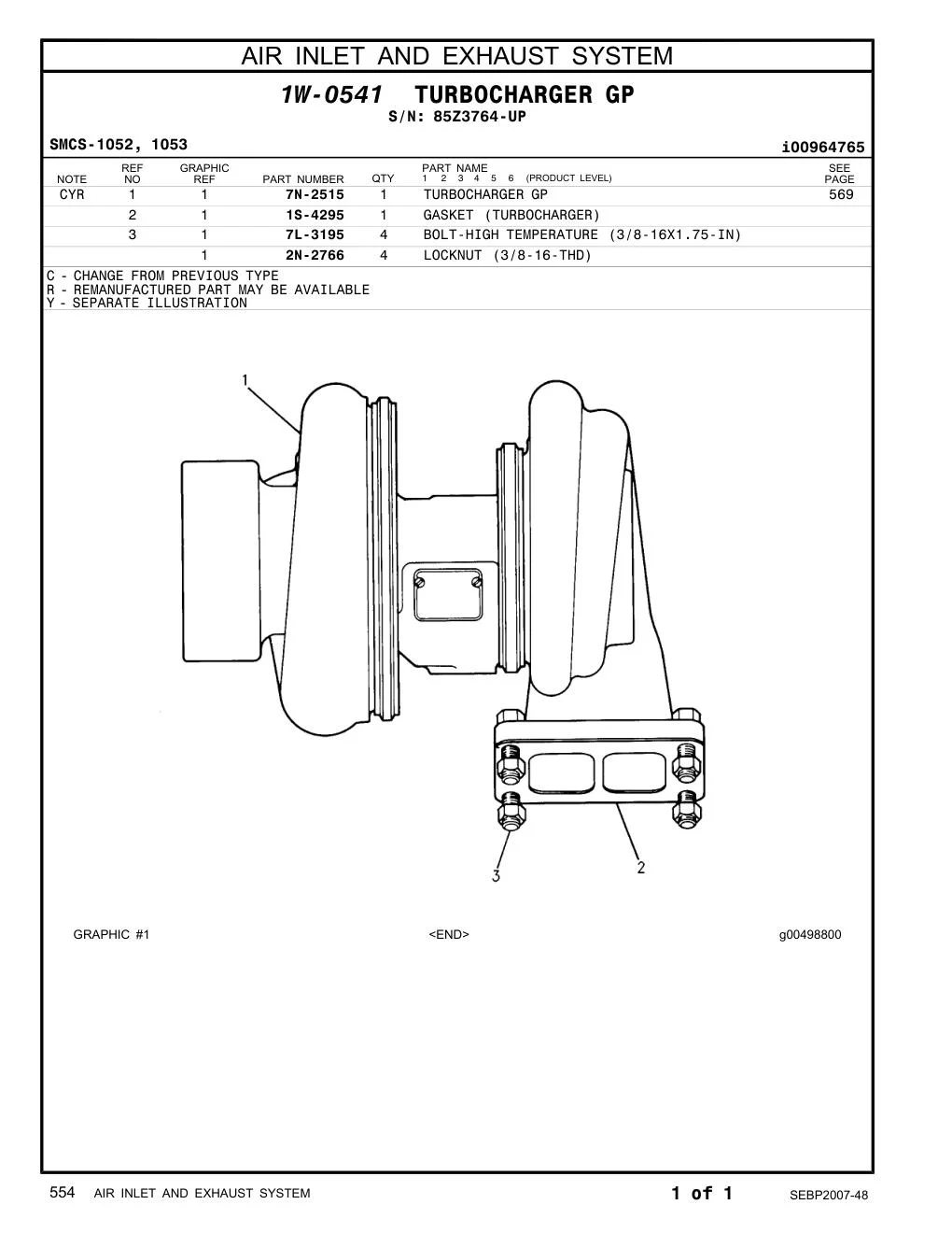 7L-3195 - BOLT-HIGH TEMPERATURE (3/8-16X1.75-IN)