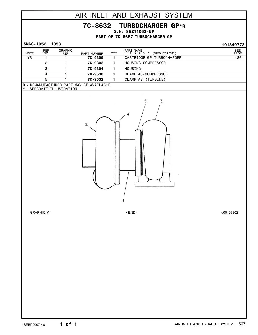 7C-9532 - CLAMP AS (TURBINE)