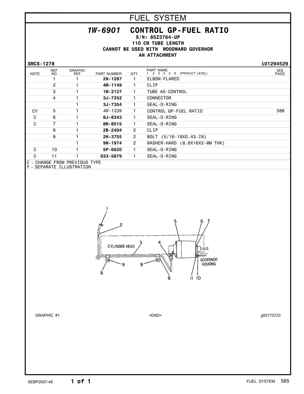 2H-3755 - BOLT (5/16-18X0.43-IN)