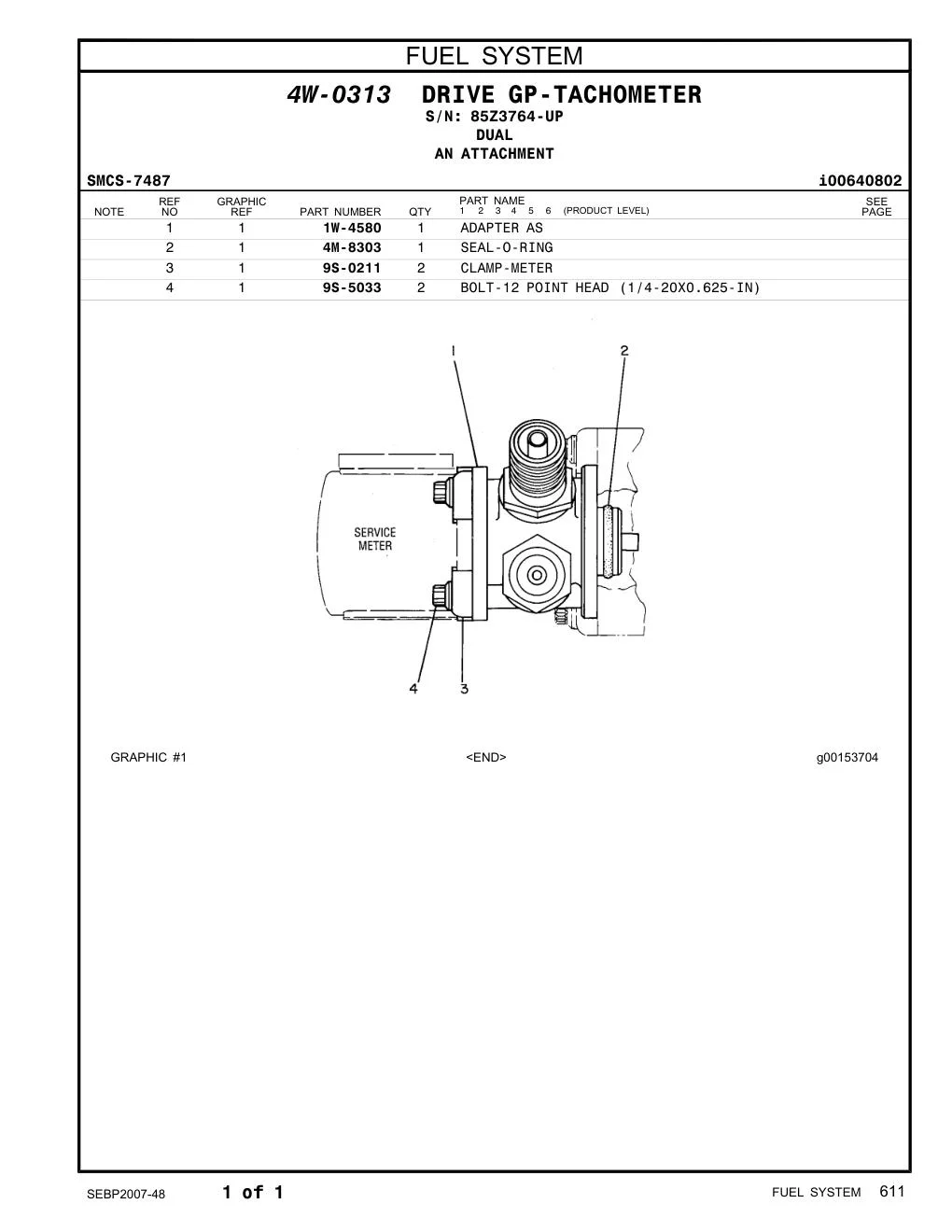 1W-4580 - ADAPTER AS