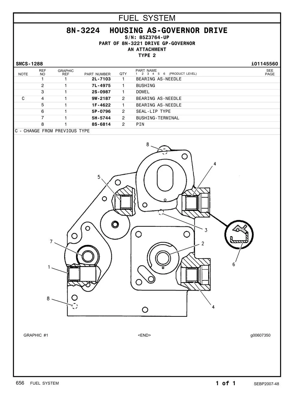 2L-7103 - BEARING AS-NEEDLE