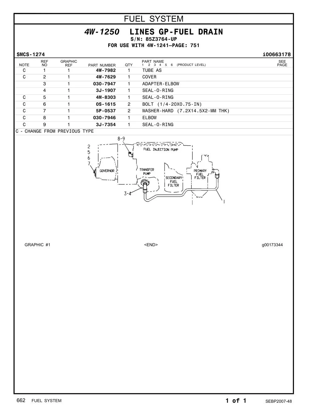 4W-7982 - TUBE AS
