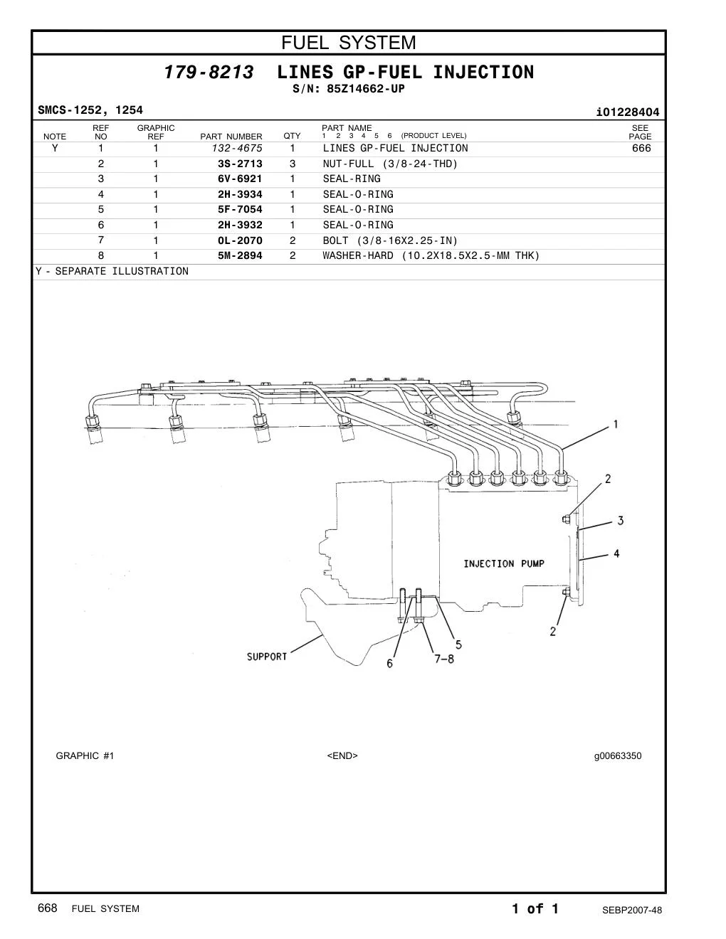 132-4675 - LINES GP-FUEL INJECTION