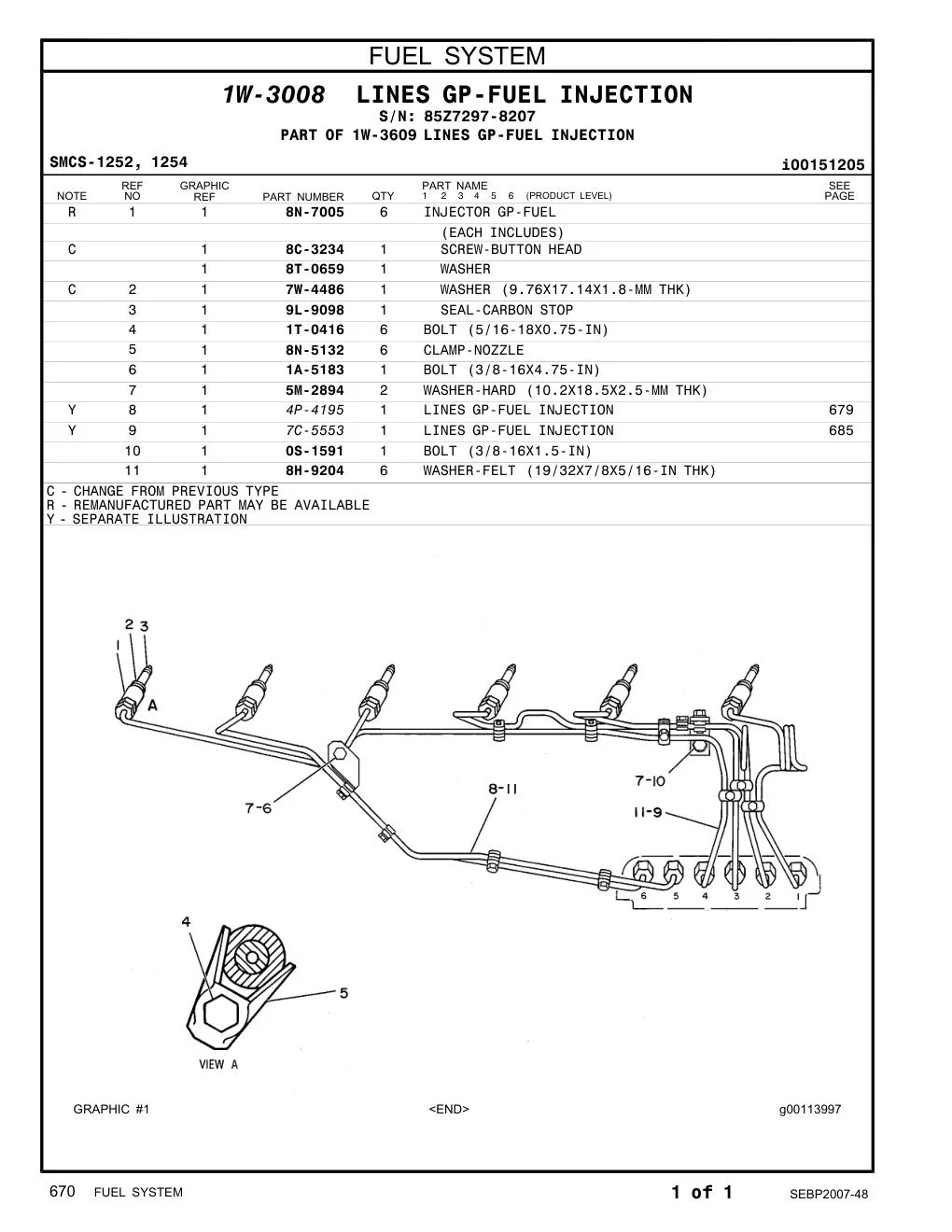 4P-4195 - LINES GP-FUEL INJECTION
