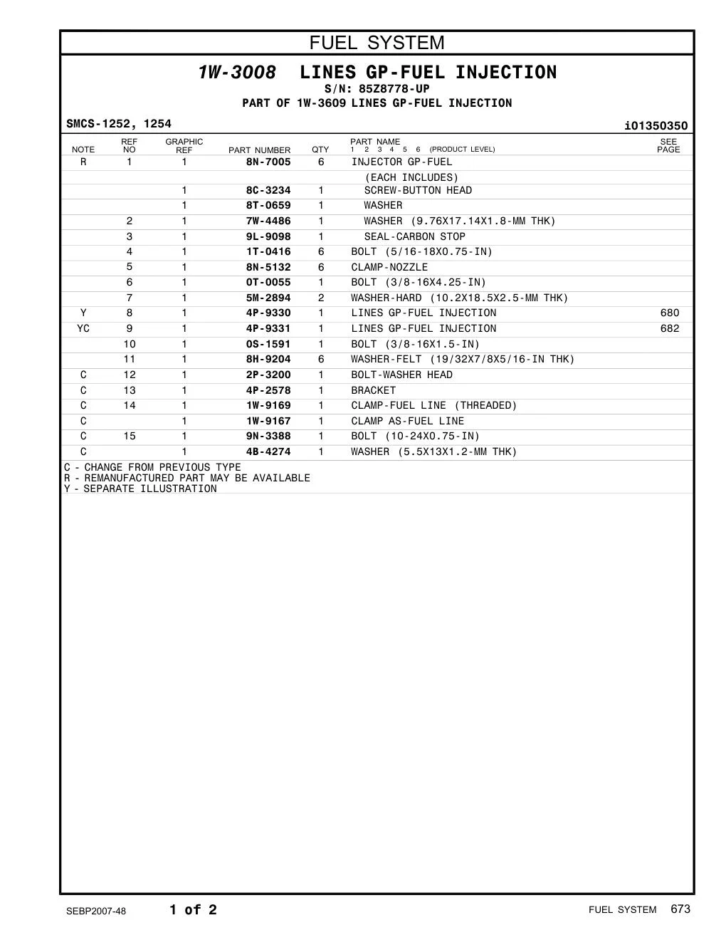 4P-9330 - LINES GP-FUEL INJECTION