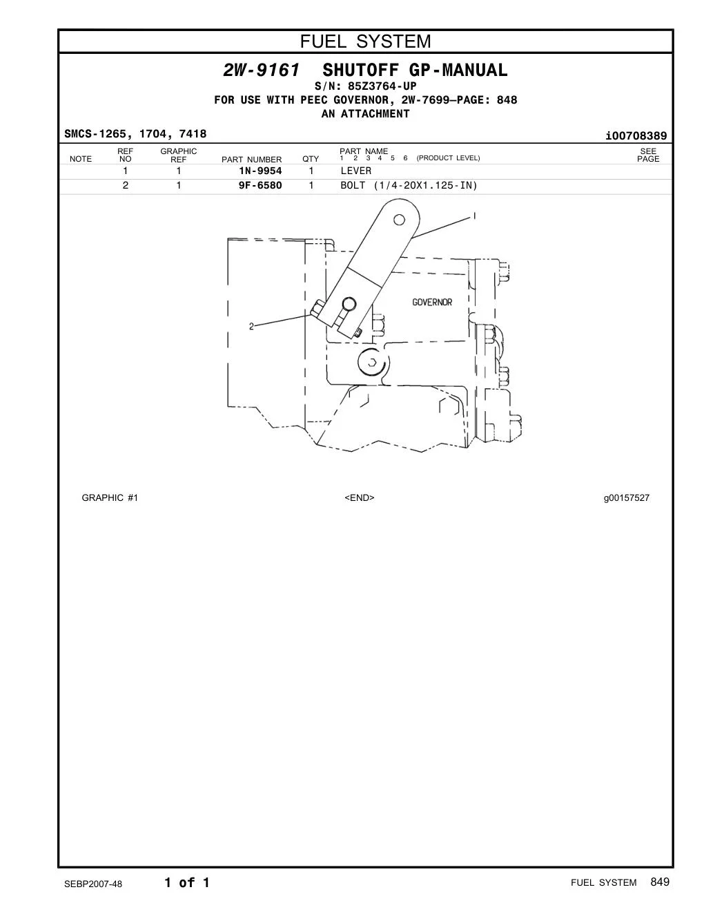 1N-9954 - LEVER