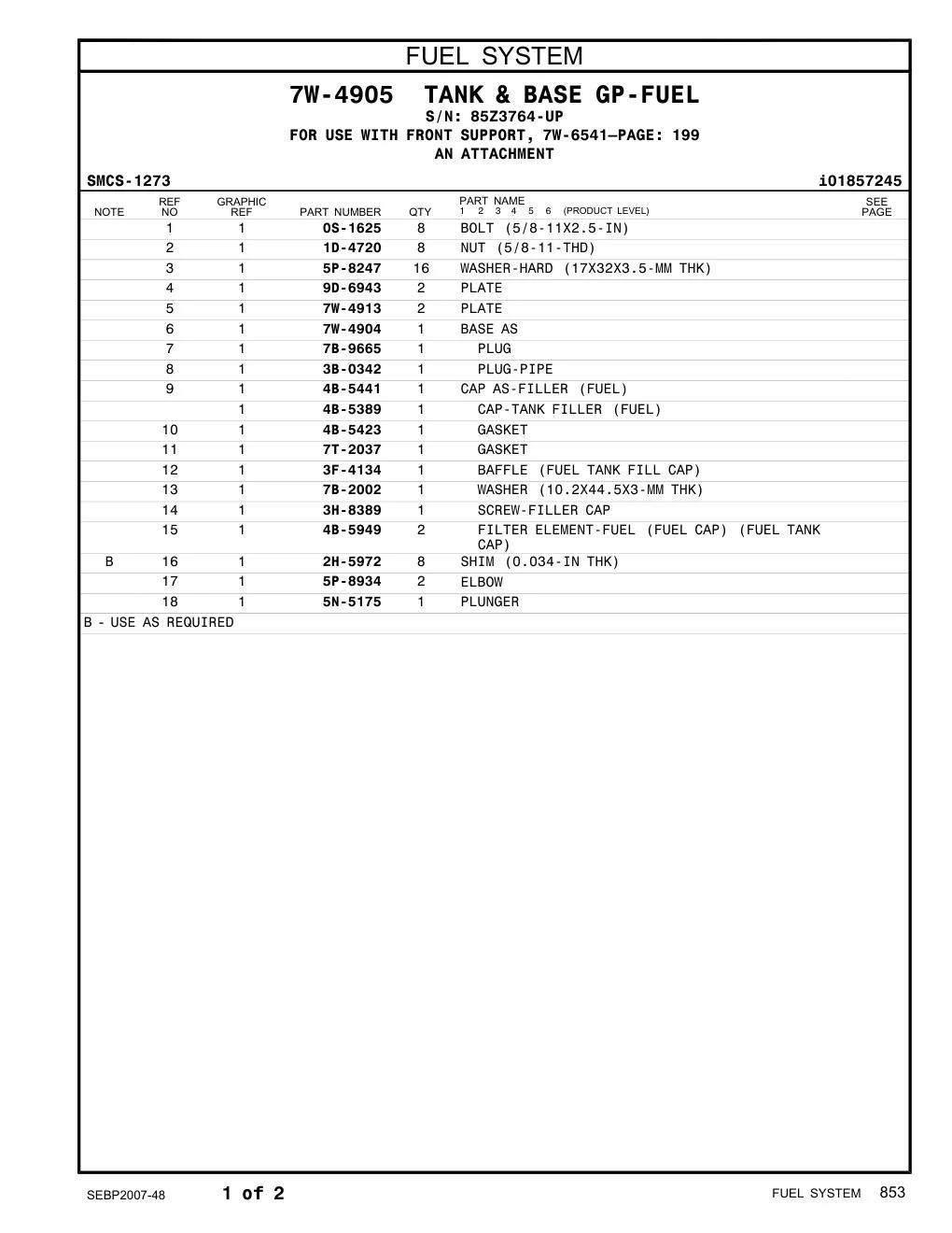 3F-4134 - BAFFLE (FUEL TANK FILL CAP)