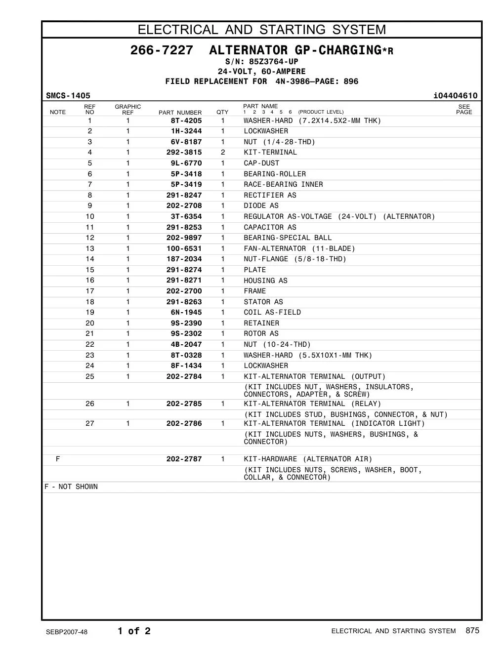 5P-3418 - BEARING-ROLLER