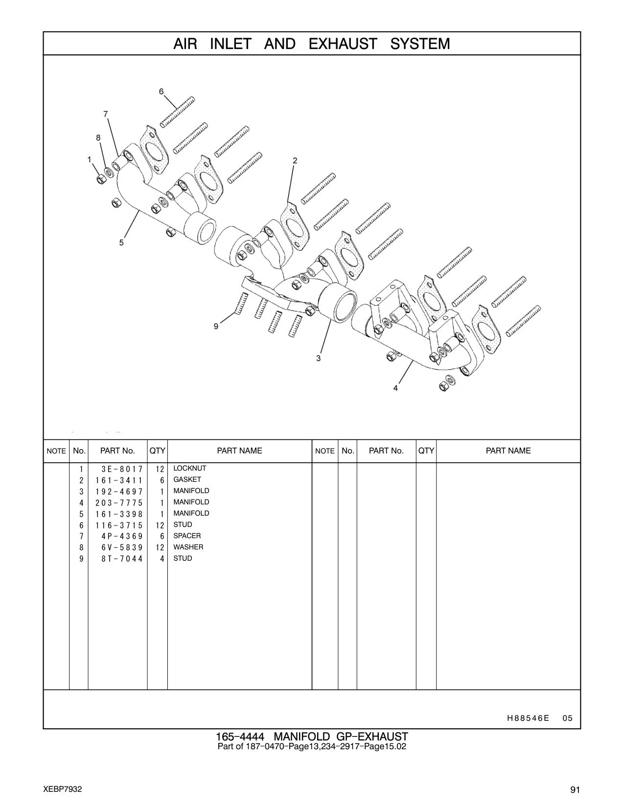 192-4697 - MANIFOLD-EXHAUST