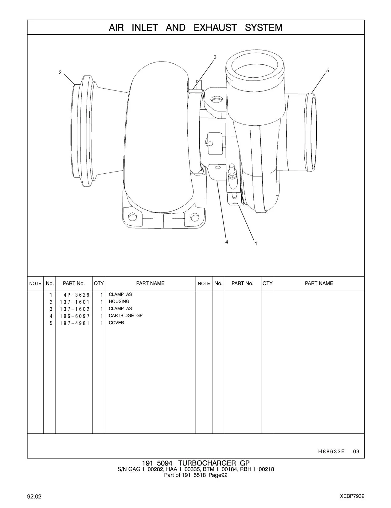 196-6097 CARTRIDGE GP CAT parts manual diagram
