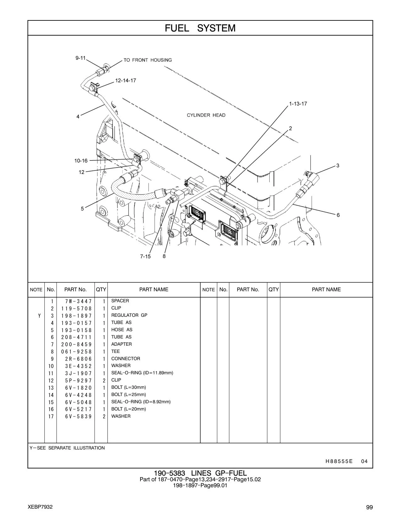 198-1897 REGULATOR GP CAT parts manual diagram