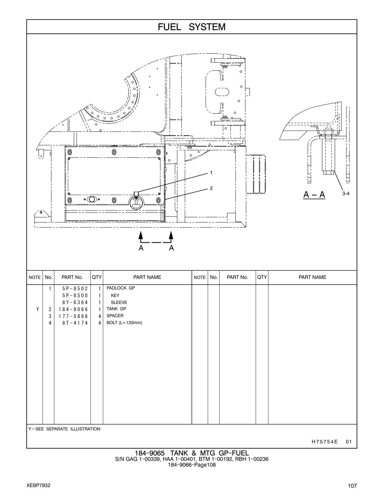 8T-4174 - BOLT (L=120mm)