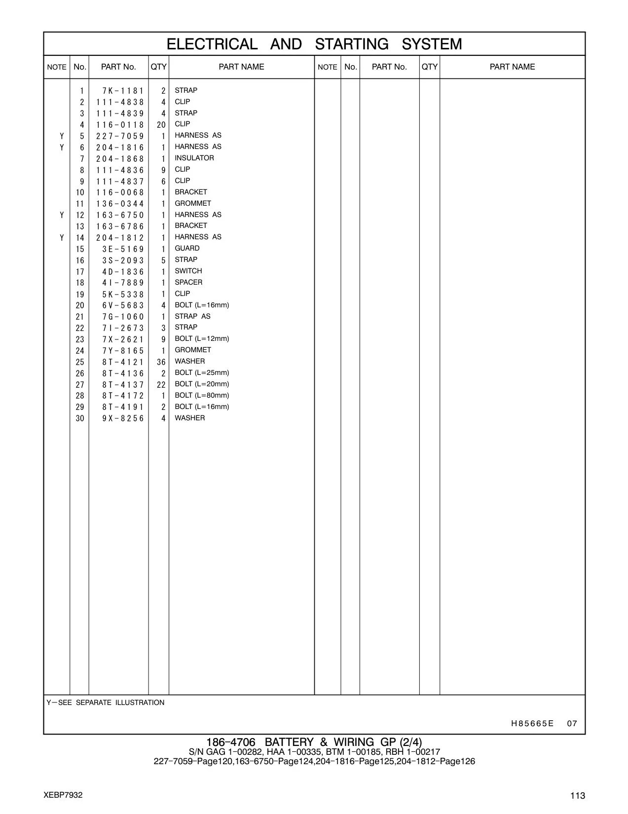 7X-2621 - BOLT (L=12mm)