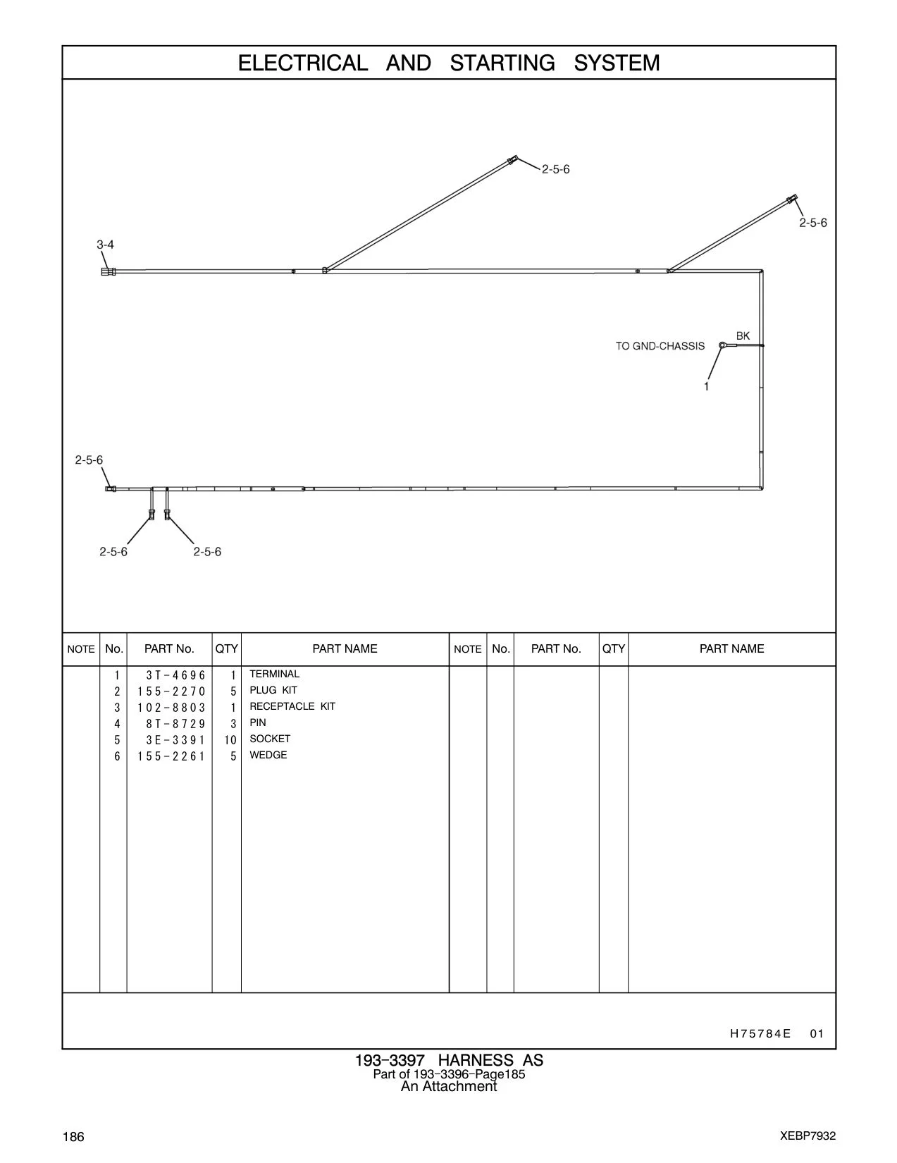 3E-3391 SOCKET CAT parts manual diagram