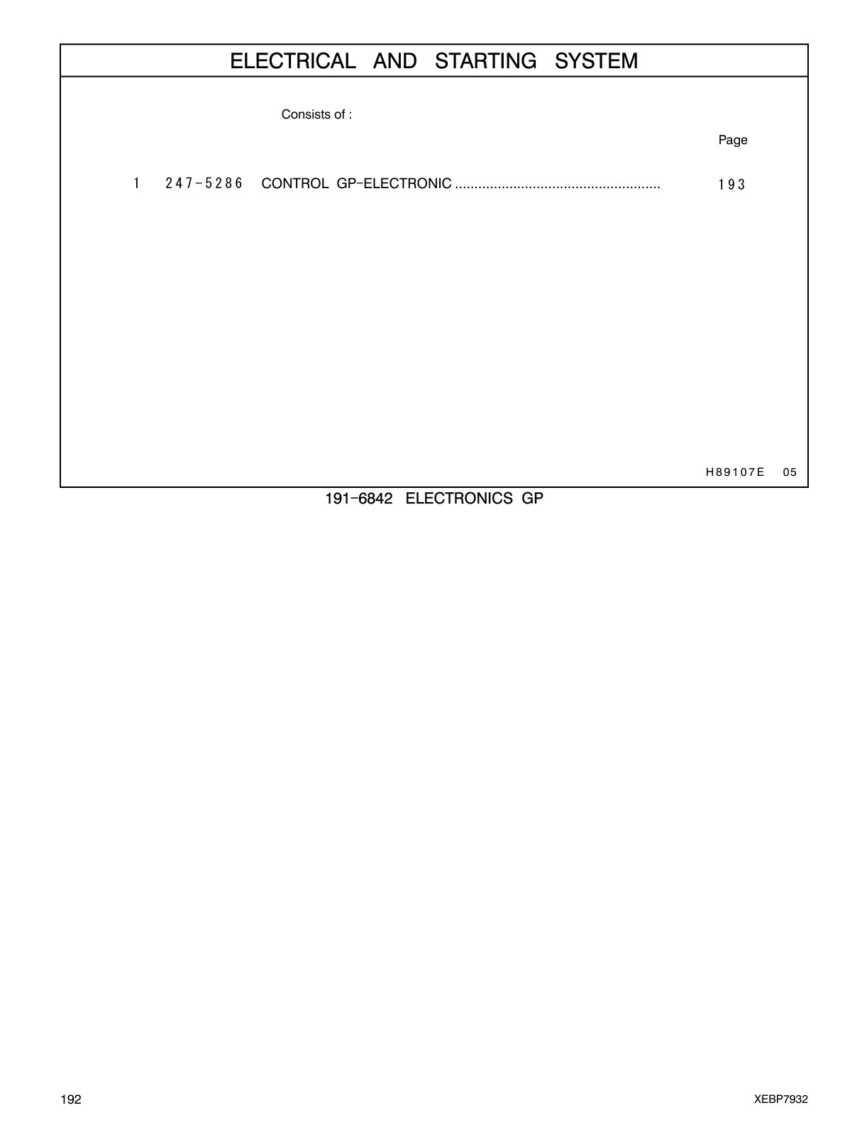247-5286 - CONTROL GP-ELECTRONIC