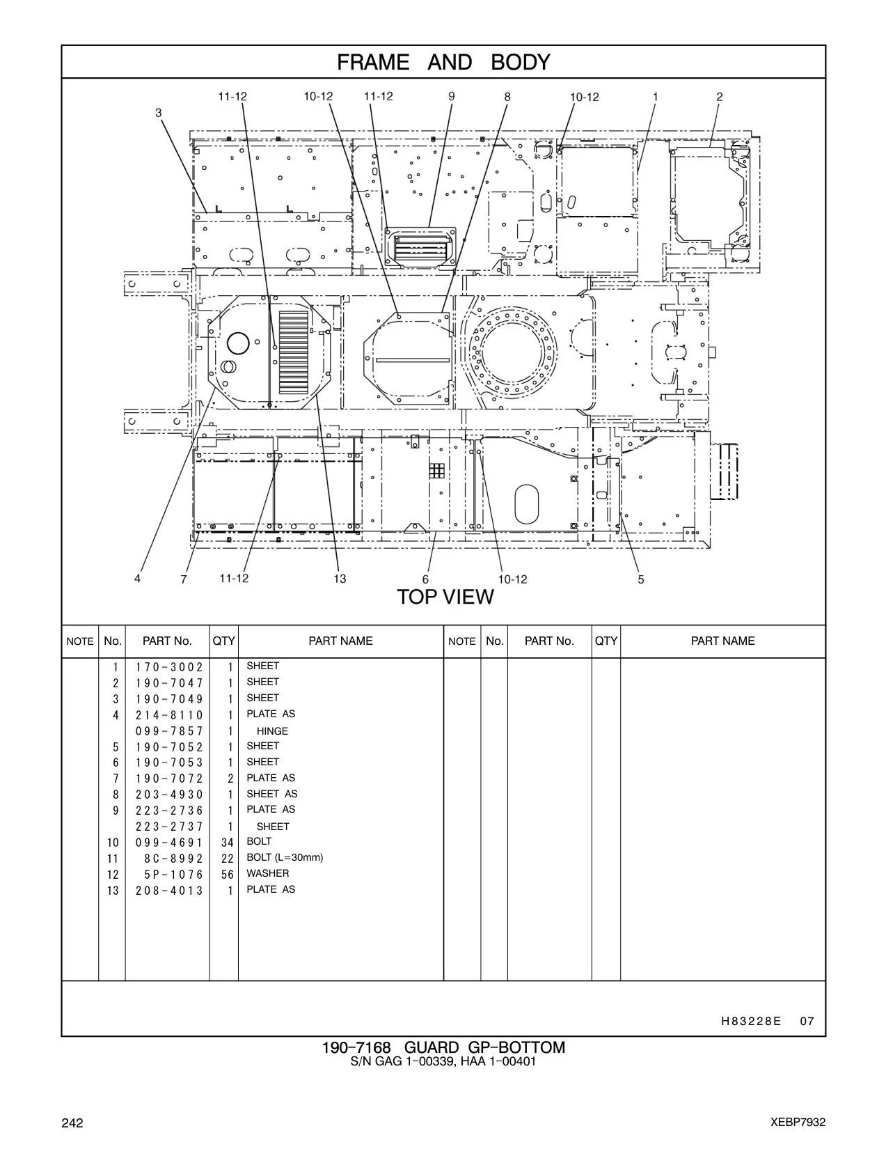 214-8110 PLATE AS CAT parts manual diagram