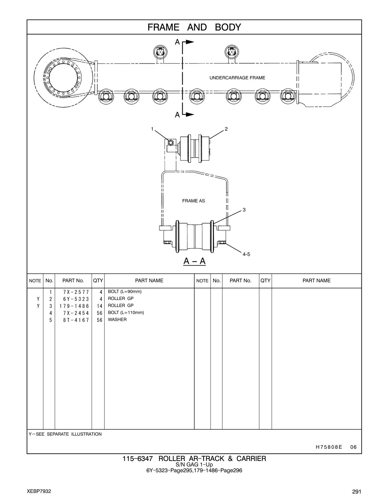 6Y-5323 - ROLLER GP