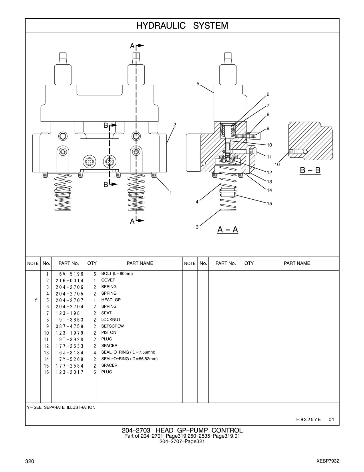 204-2704 SPRING CAT parts manual diagram