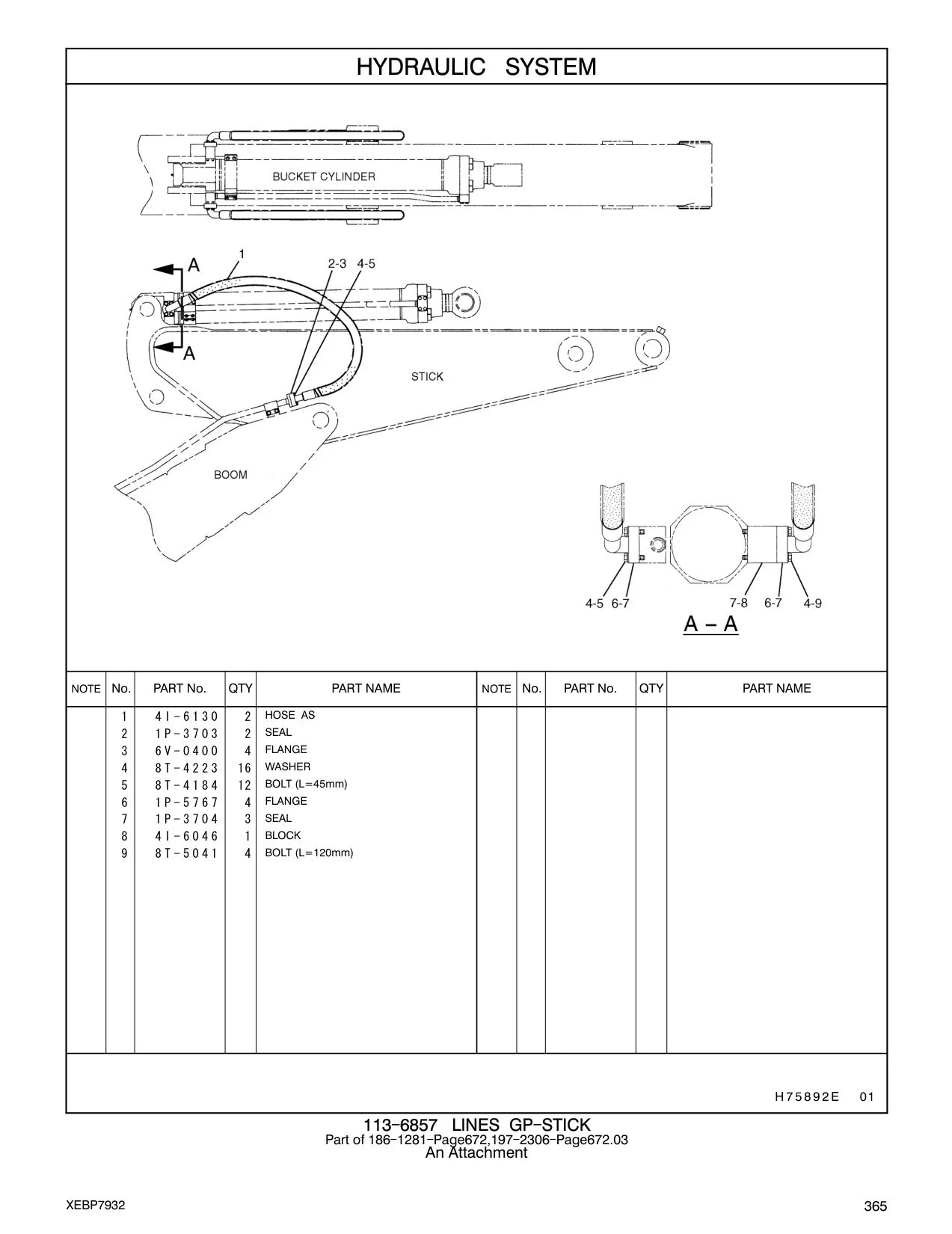 4I-6046 BLOCK CAT parts manual diagram