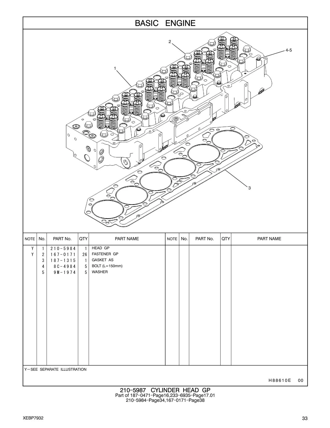 187-1315 GASKET AS CAT parts manual diagram