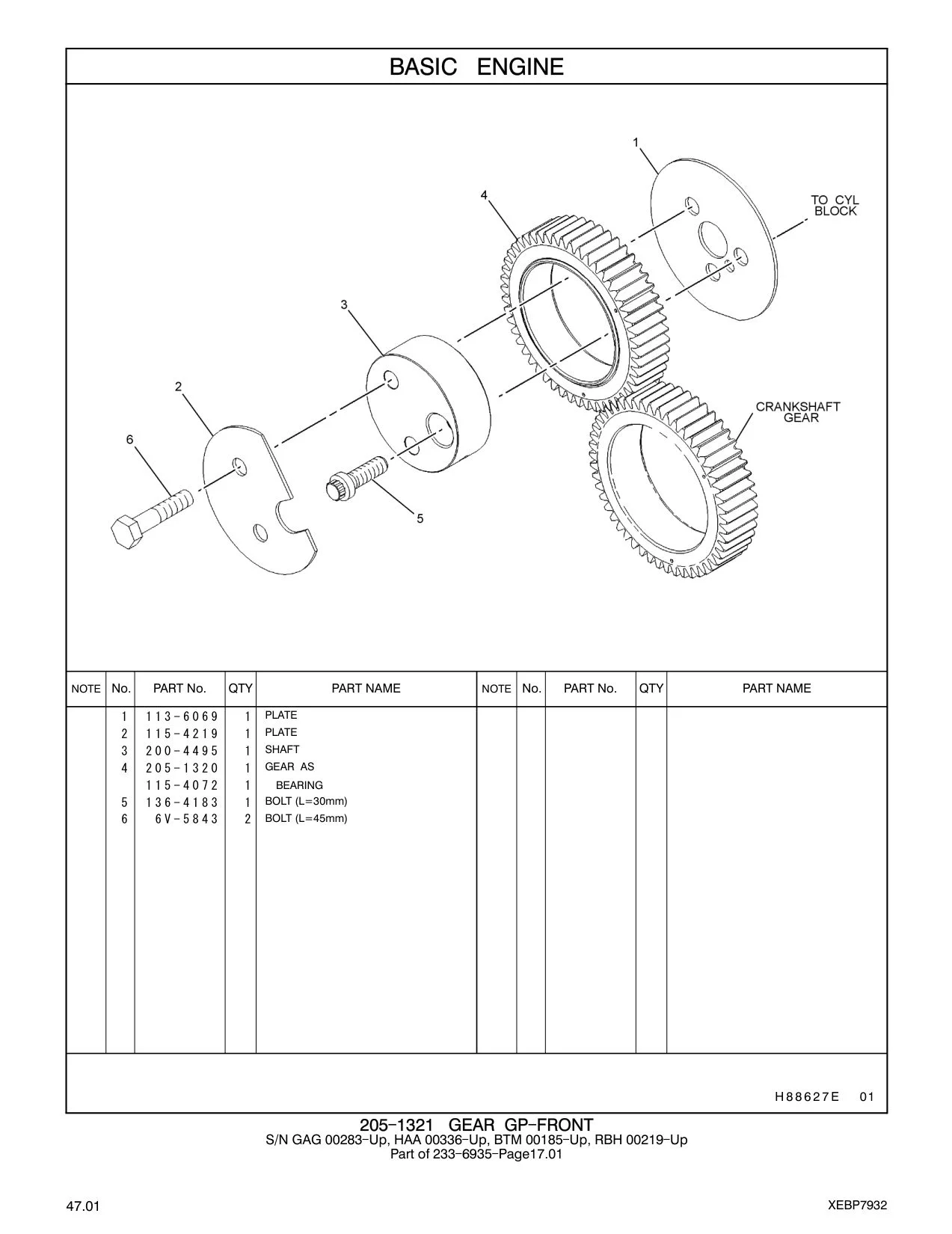 136-4183 - BOLT (L=30mm)