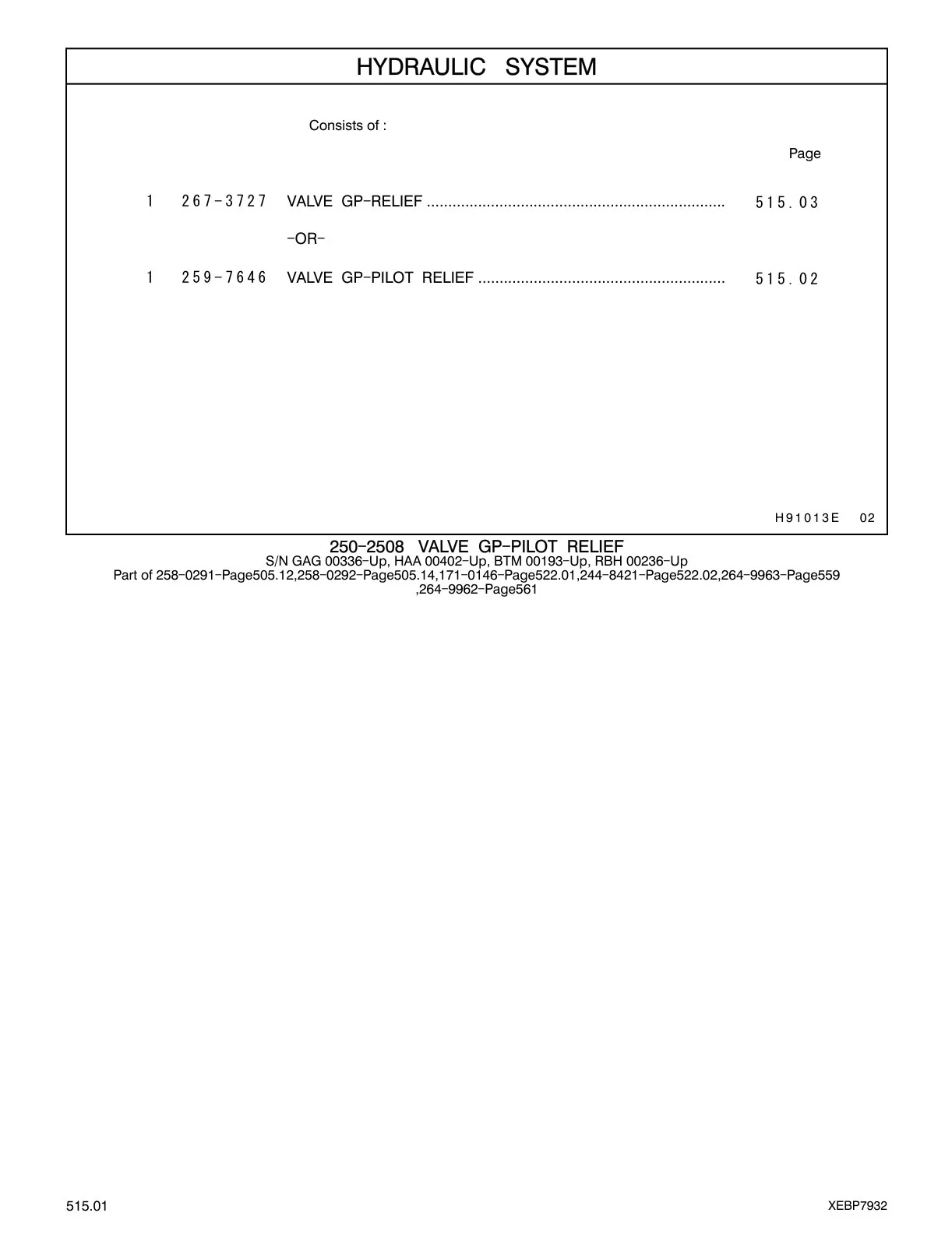 259-7646 - VALVE GP-PILOT RELIEF