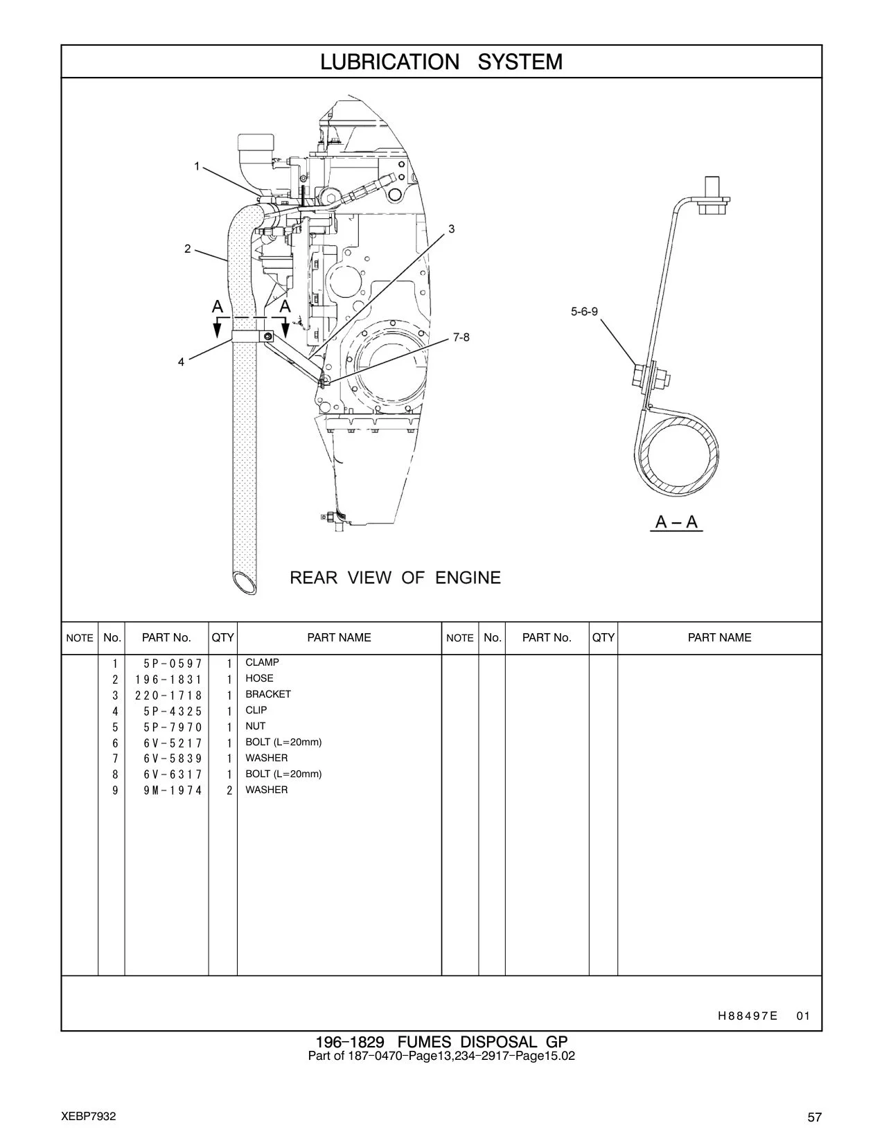 220-1718 BRACKET CAT parts manual diagram