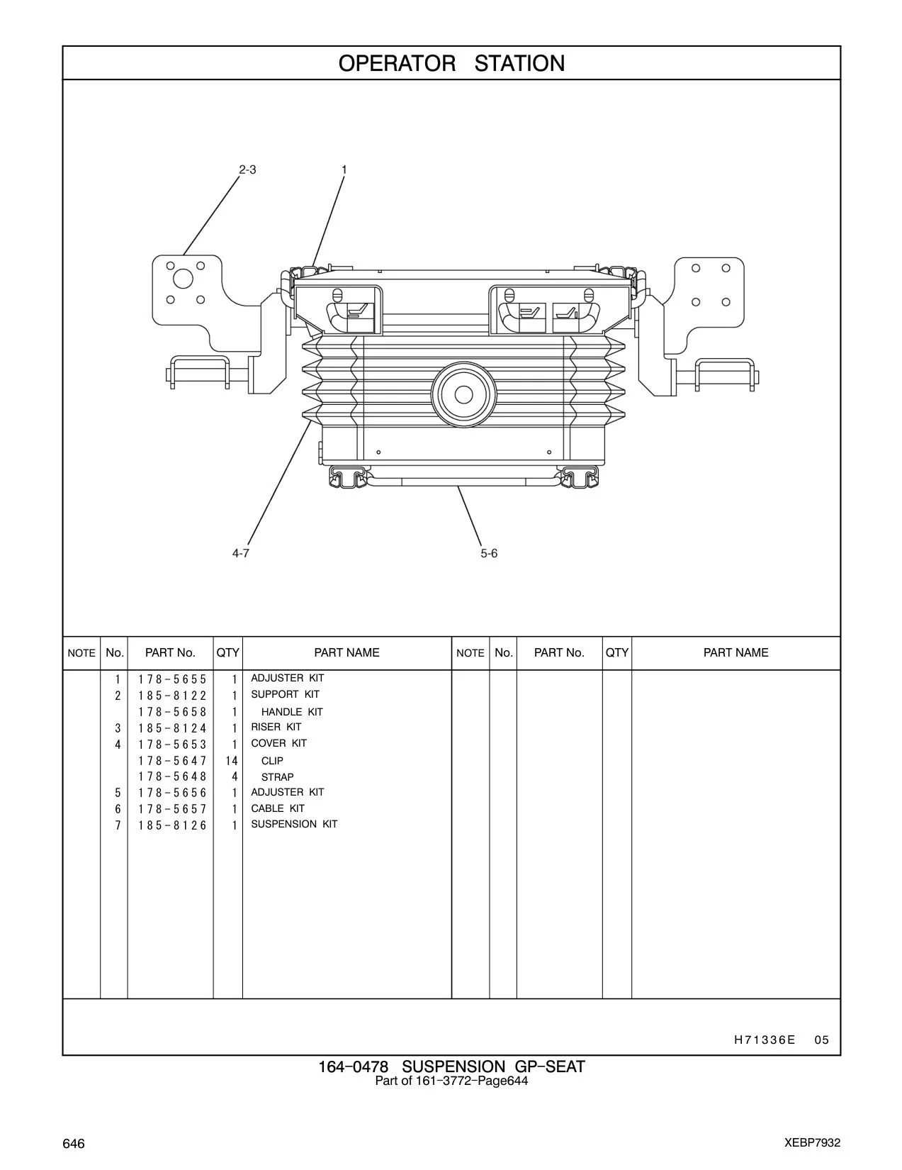 178-5656 - ADJUSTER KIT