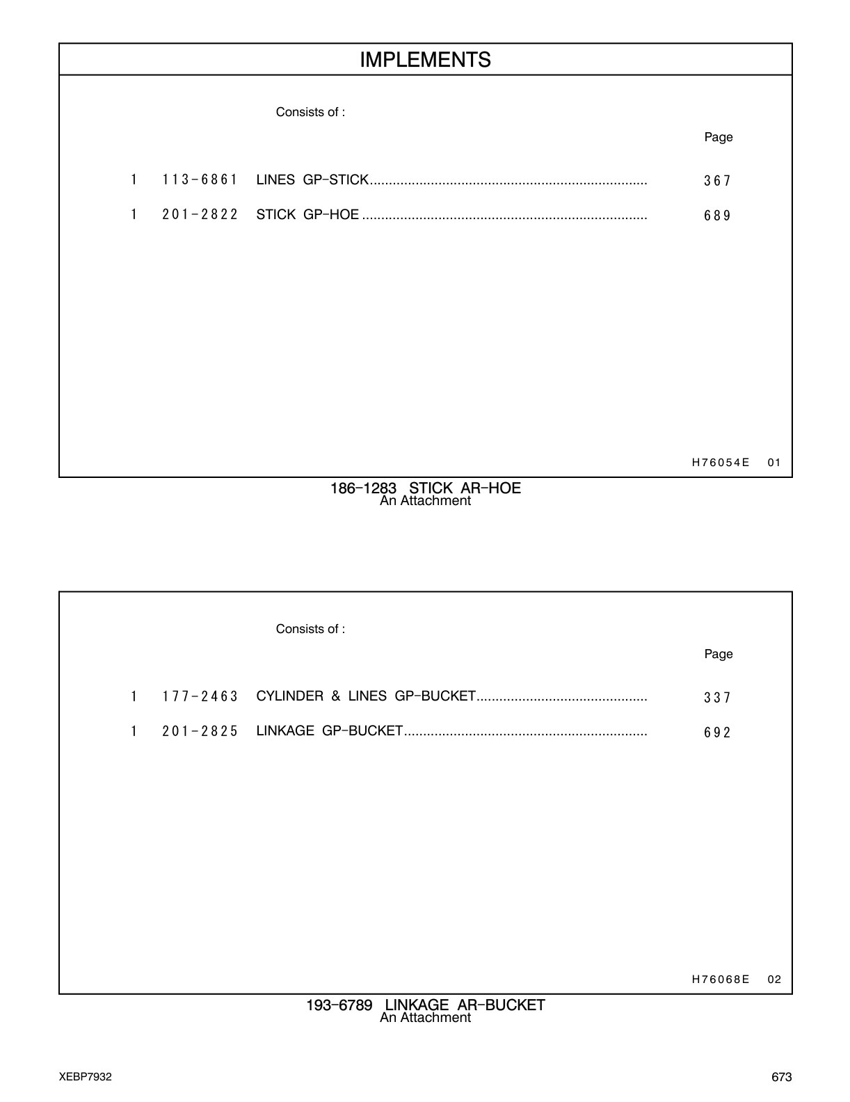 201-2825 - LINKAGE GP-BUCKET