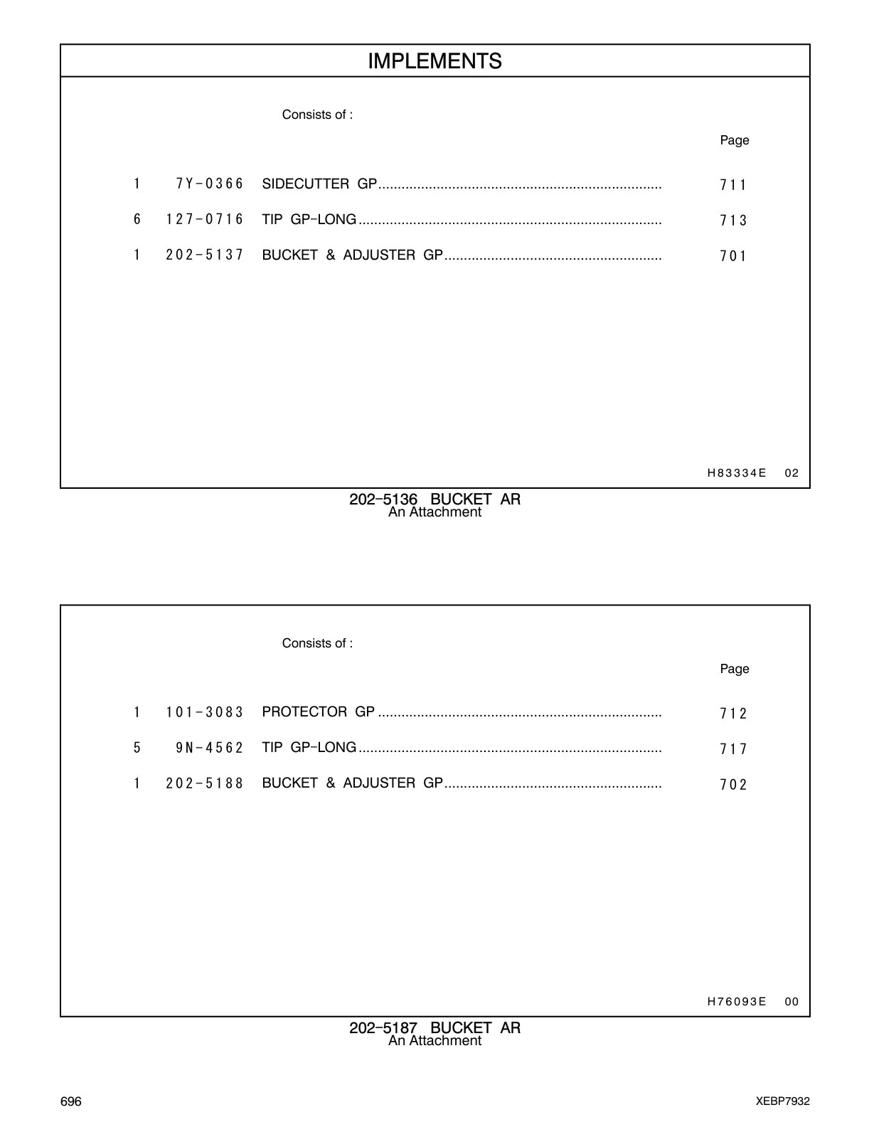 101-3083 PROTECTOR GP CAT parts manual diagram
