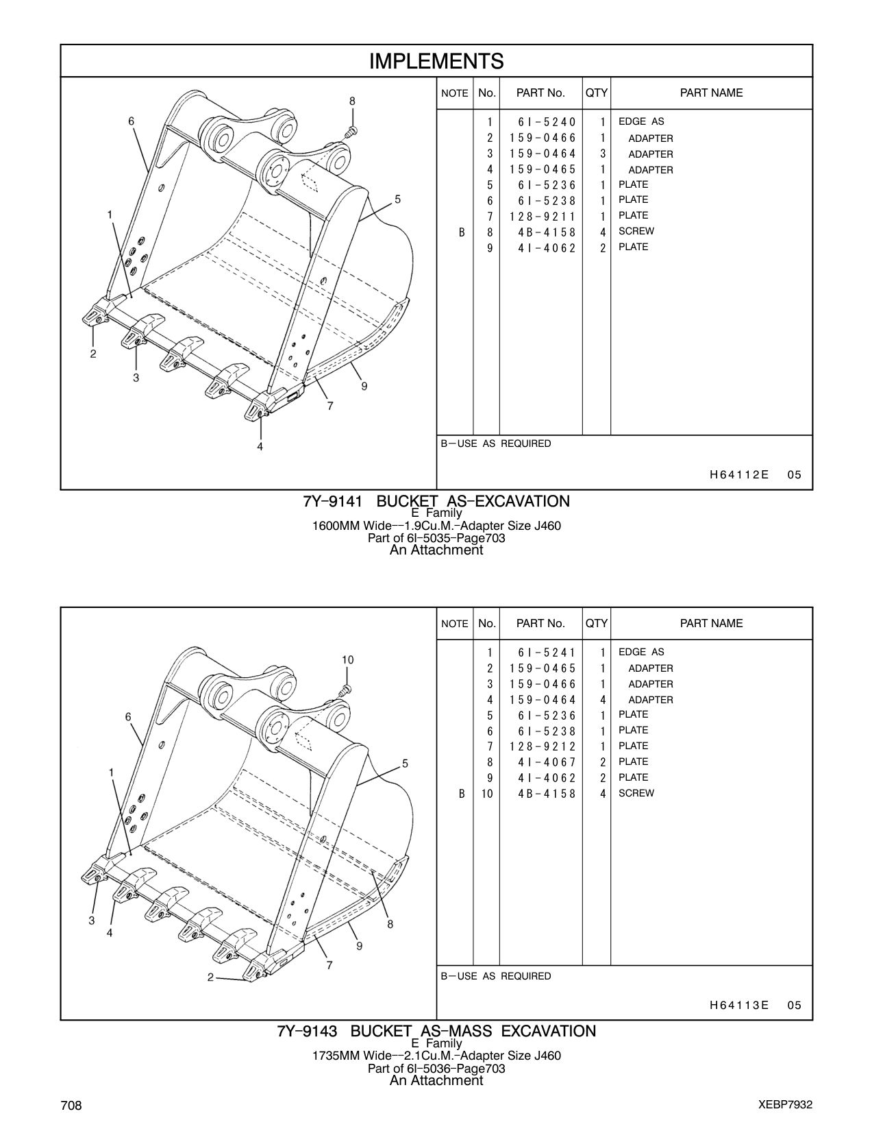 6I-5240 EDGE AS CAT parts manual diagram