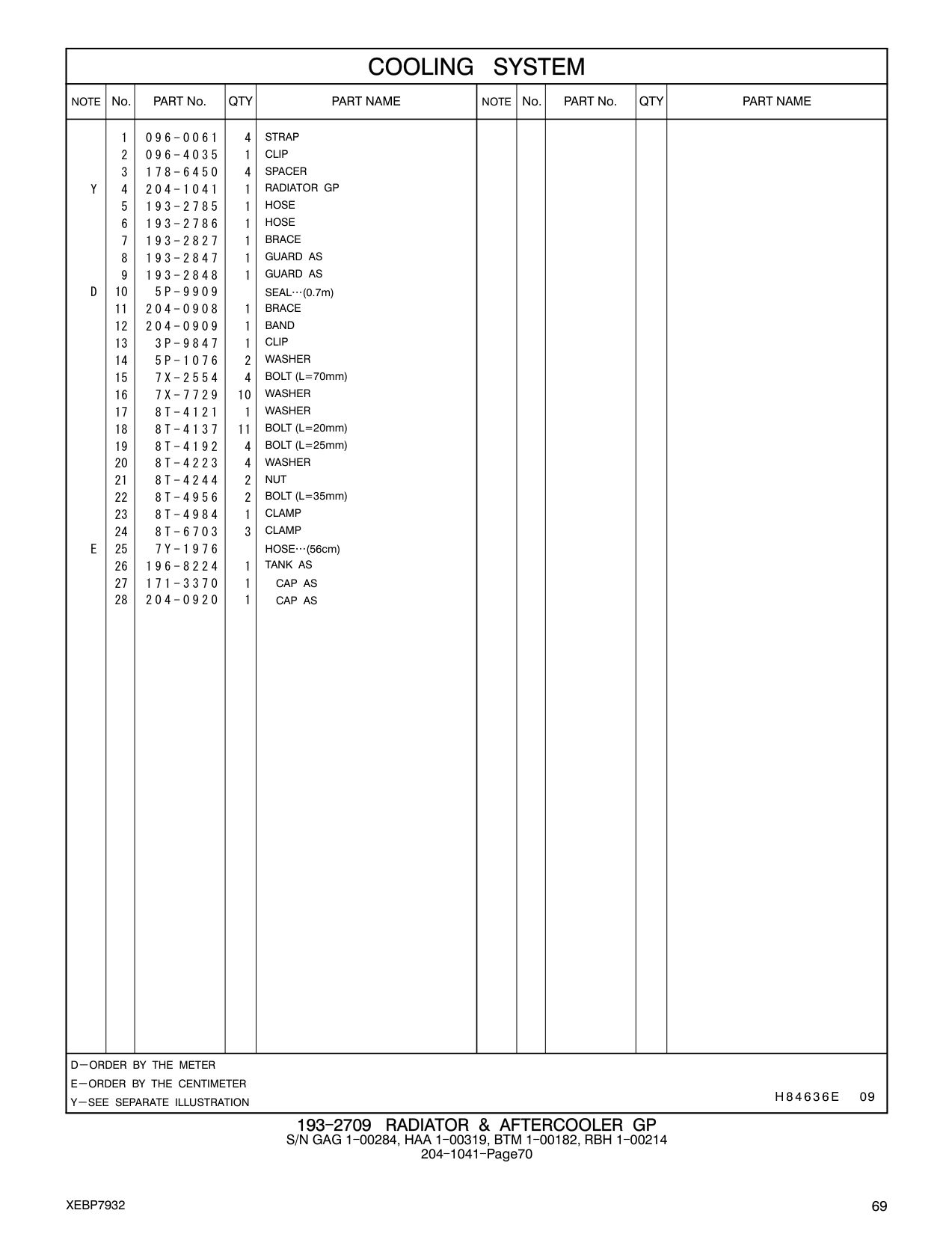 204-0908 BRACE CAT parts manual diagram