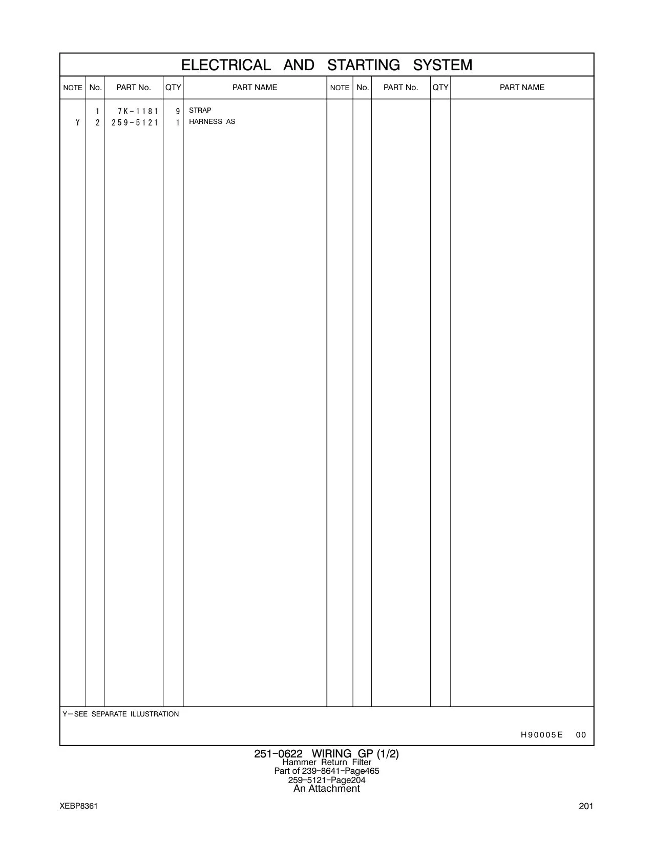 259-5121 - HARNESS AS