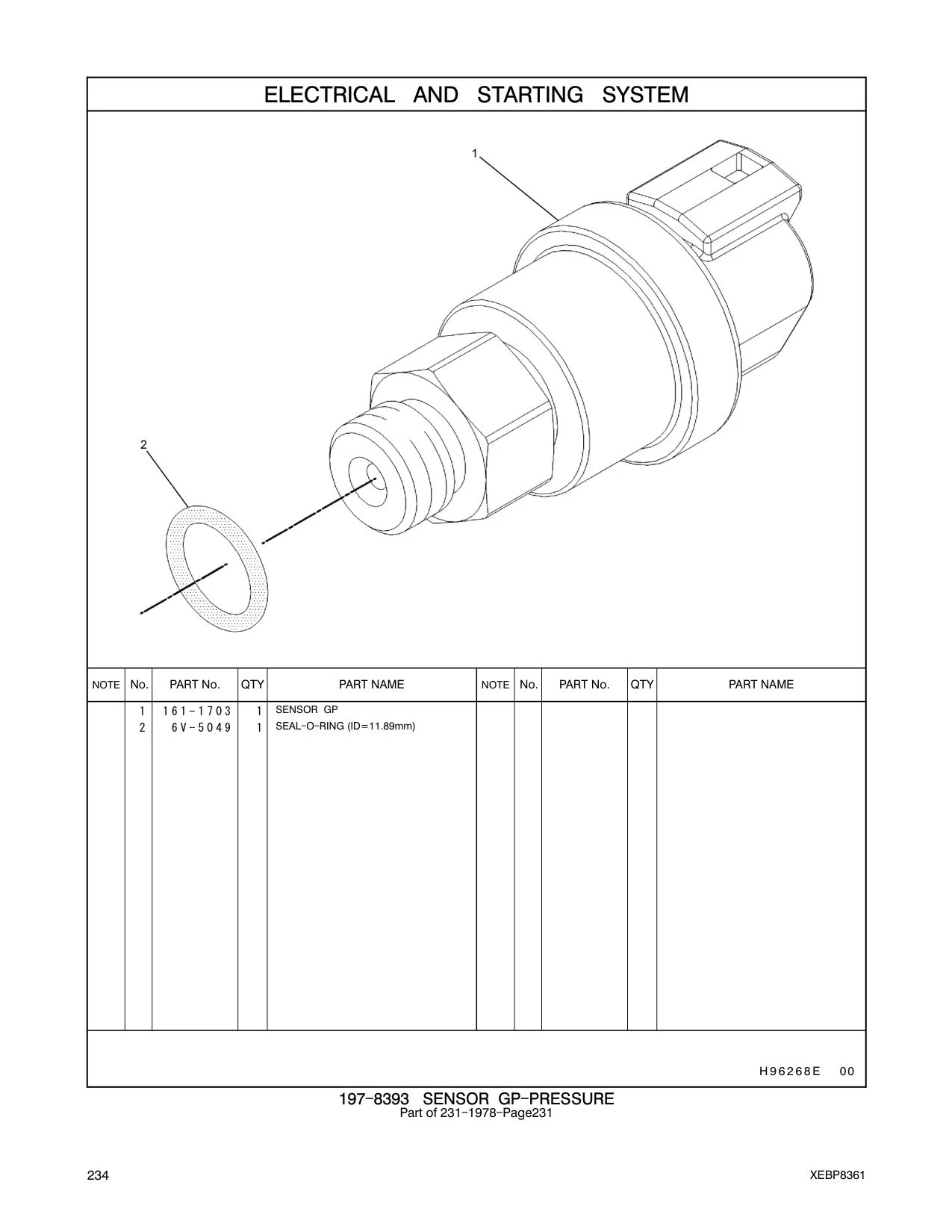 161-1703 - SENSOR GP