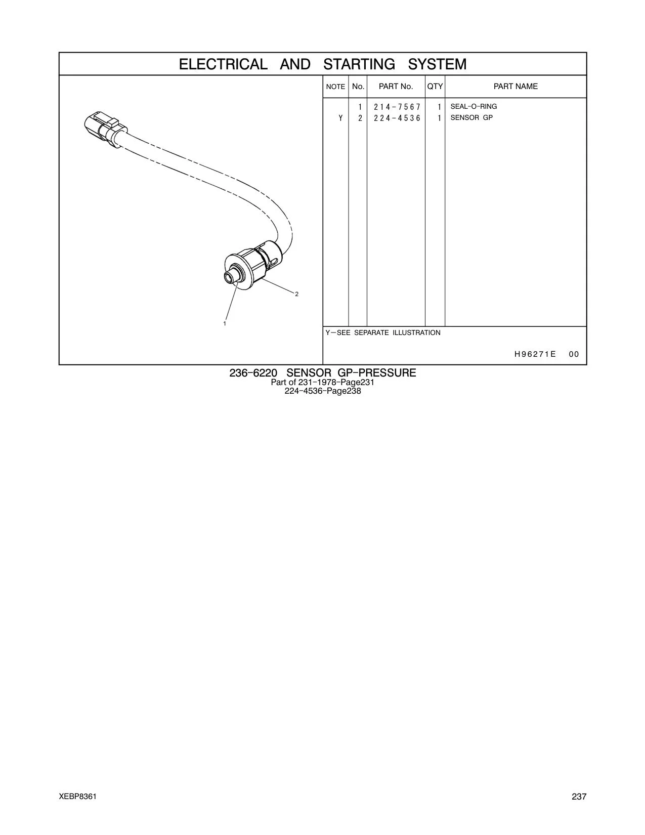 224-4536 - SENSOR GP