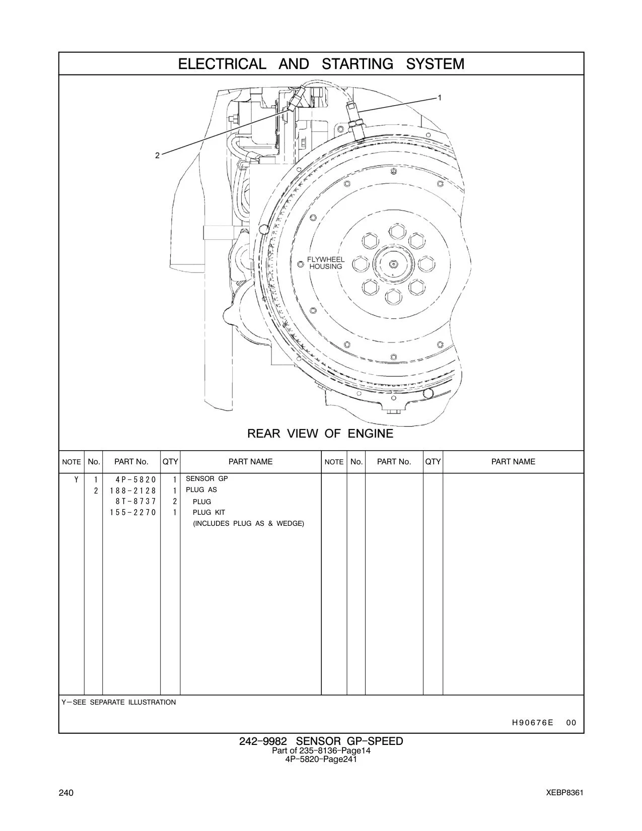 4P-5820 - SENSOR GP-SPEED (ENGINE)