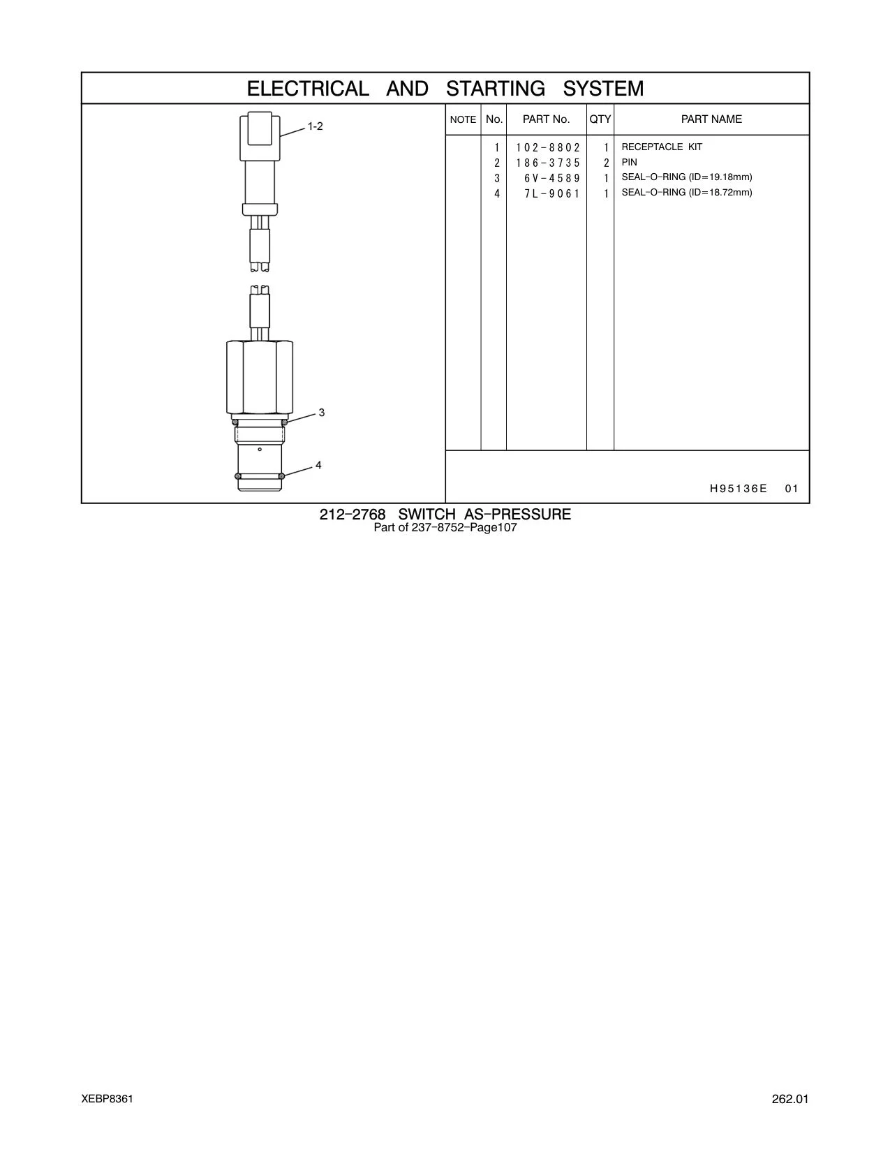 7L-9061 - SEAL-O-RING
