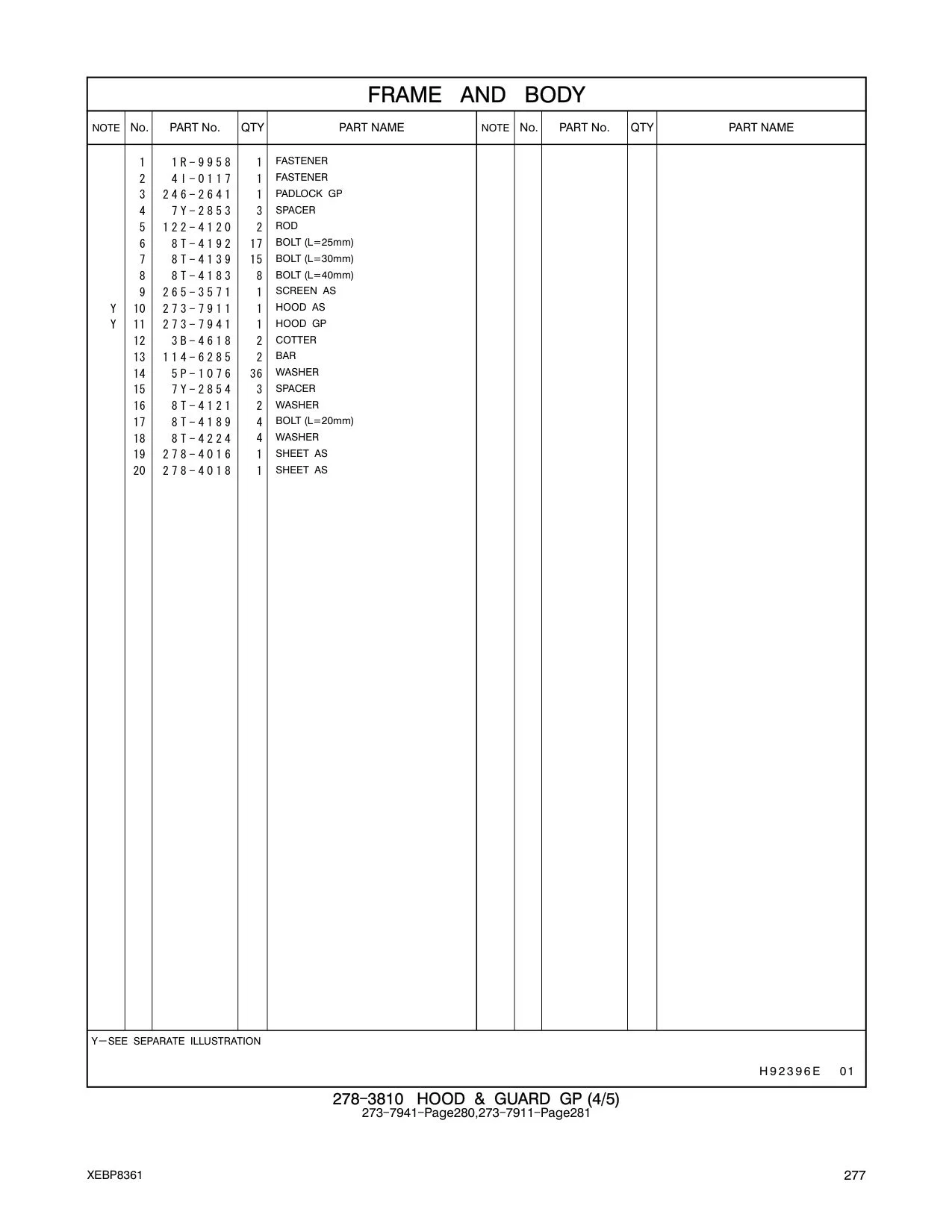 265-3571 SCREEN AS CAT parts manual diagram