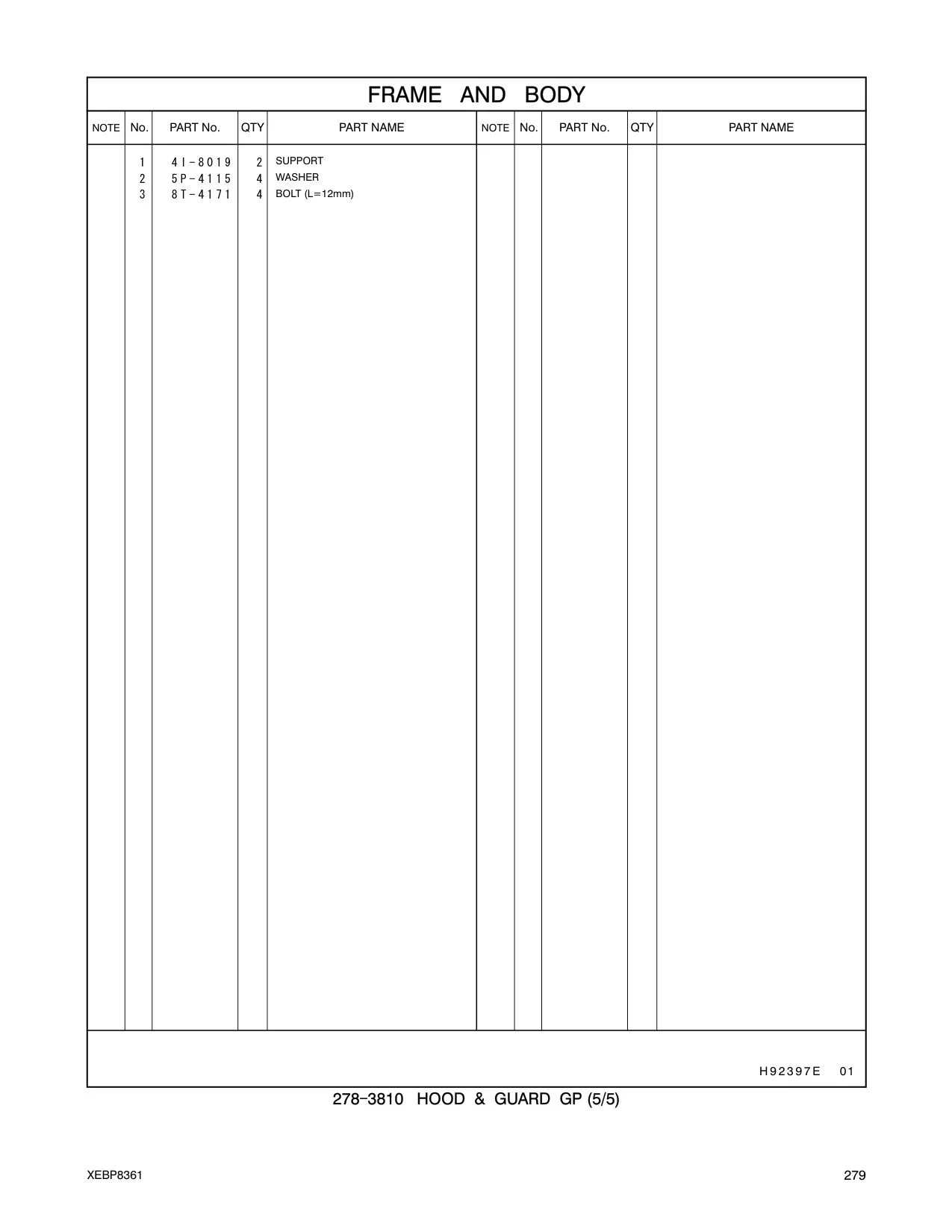 4I-8019 - SUPPORT
