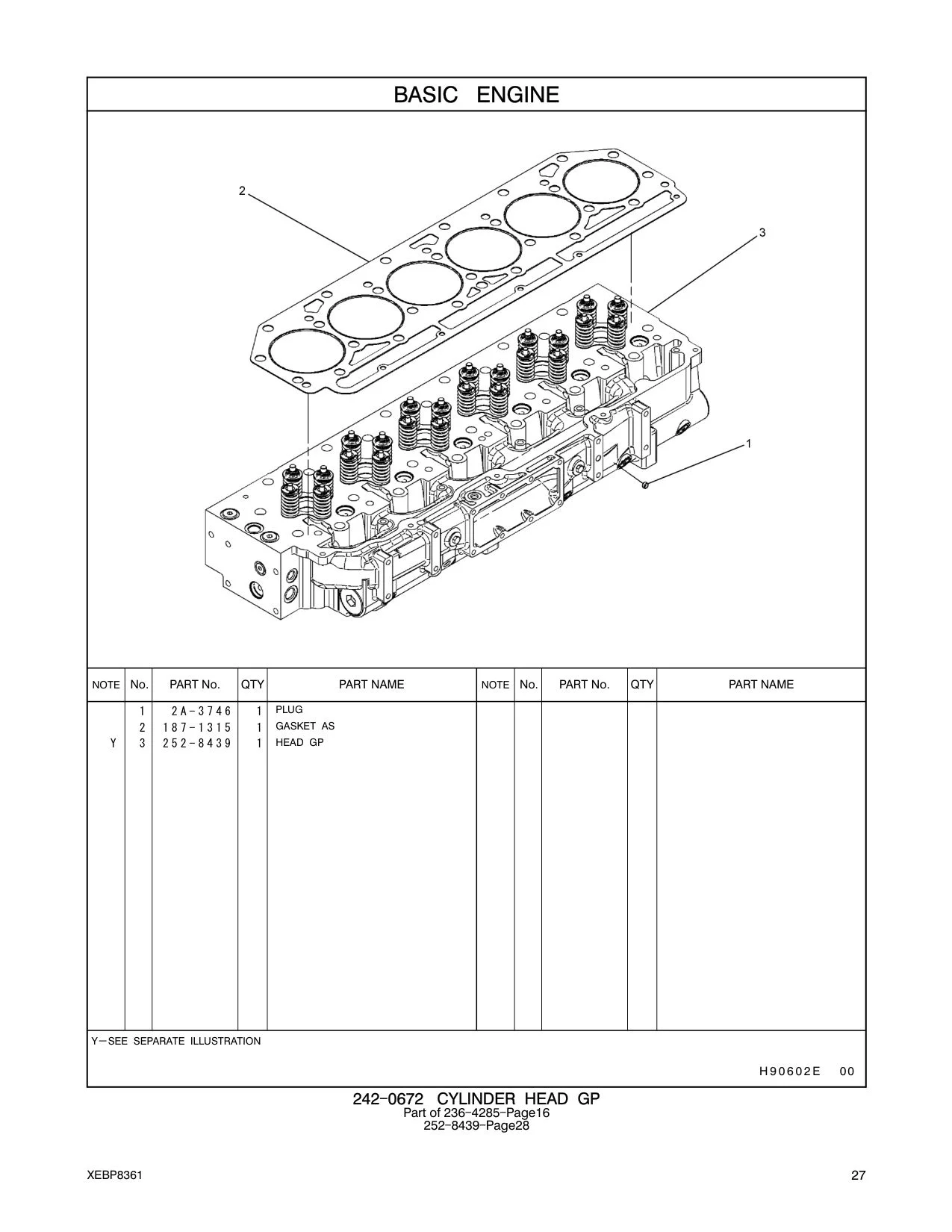 252-8439 - CYLINDER HEAD GP